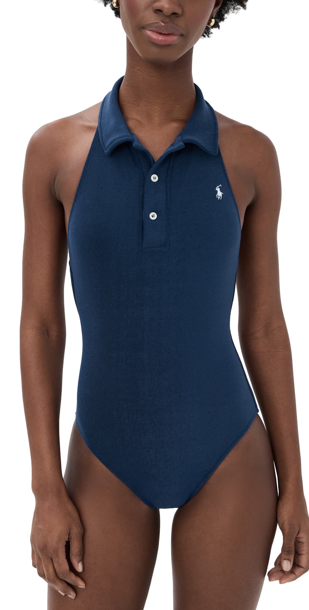 Polo Ralph Lauren Collar One Piece Navy Blue