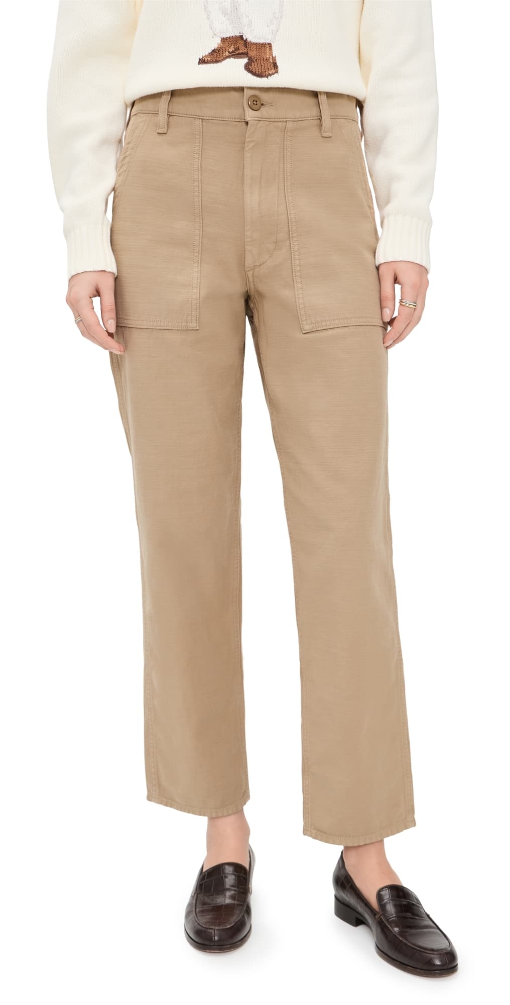 Polo Ralph Lauren 16/1 Cotton Sateen Ankle Straight Pants Khaki