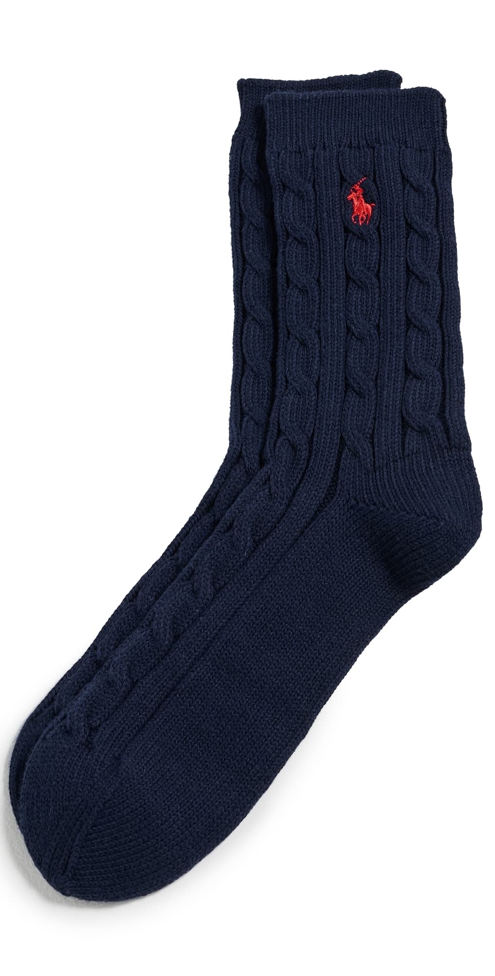 Polo Ralph Lauren Cable Knit Socks Navy