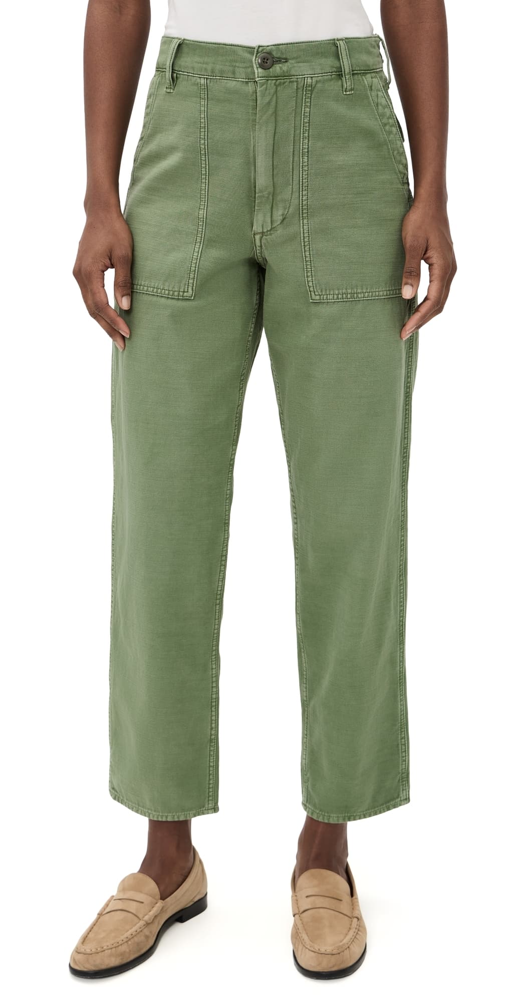Polo Ralph Lauren Cotton Ricky Pants Olive
