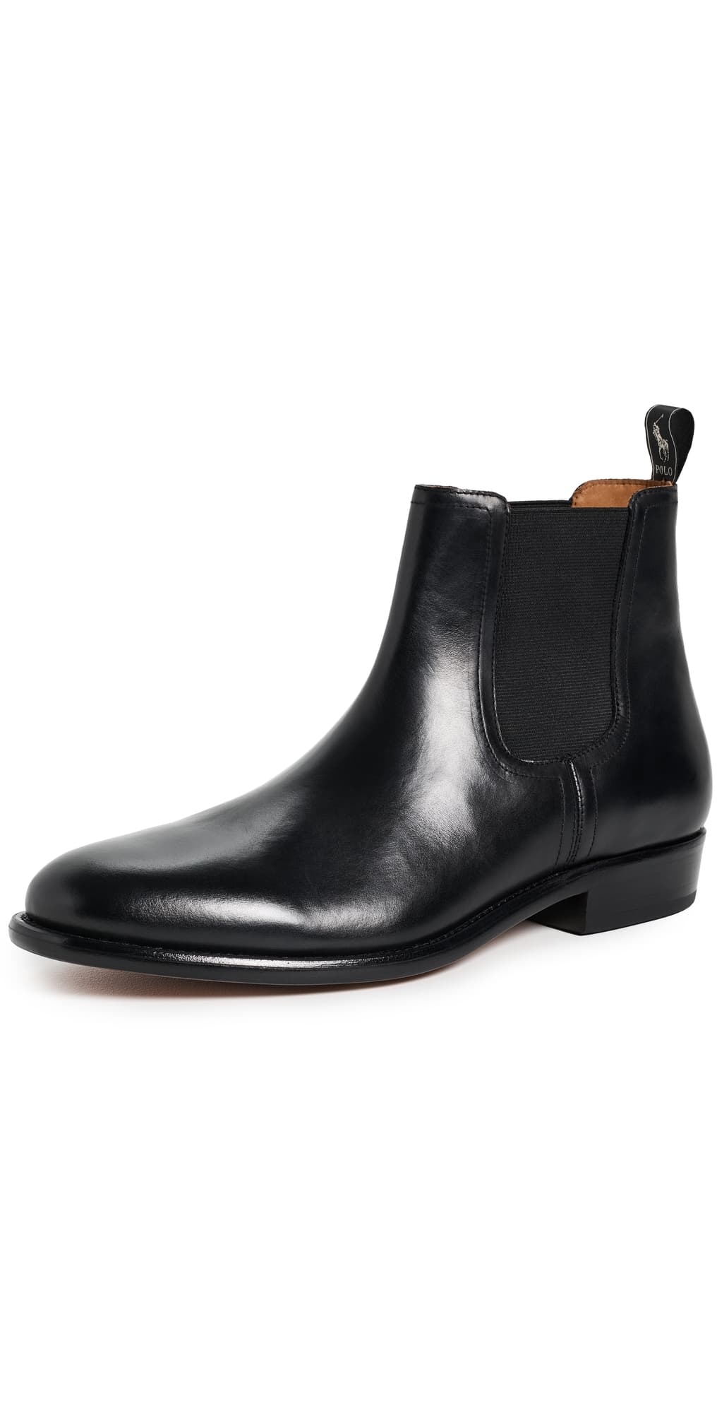 Polo Ralph Lauren Owen Leather Chelsea Boots Black