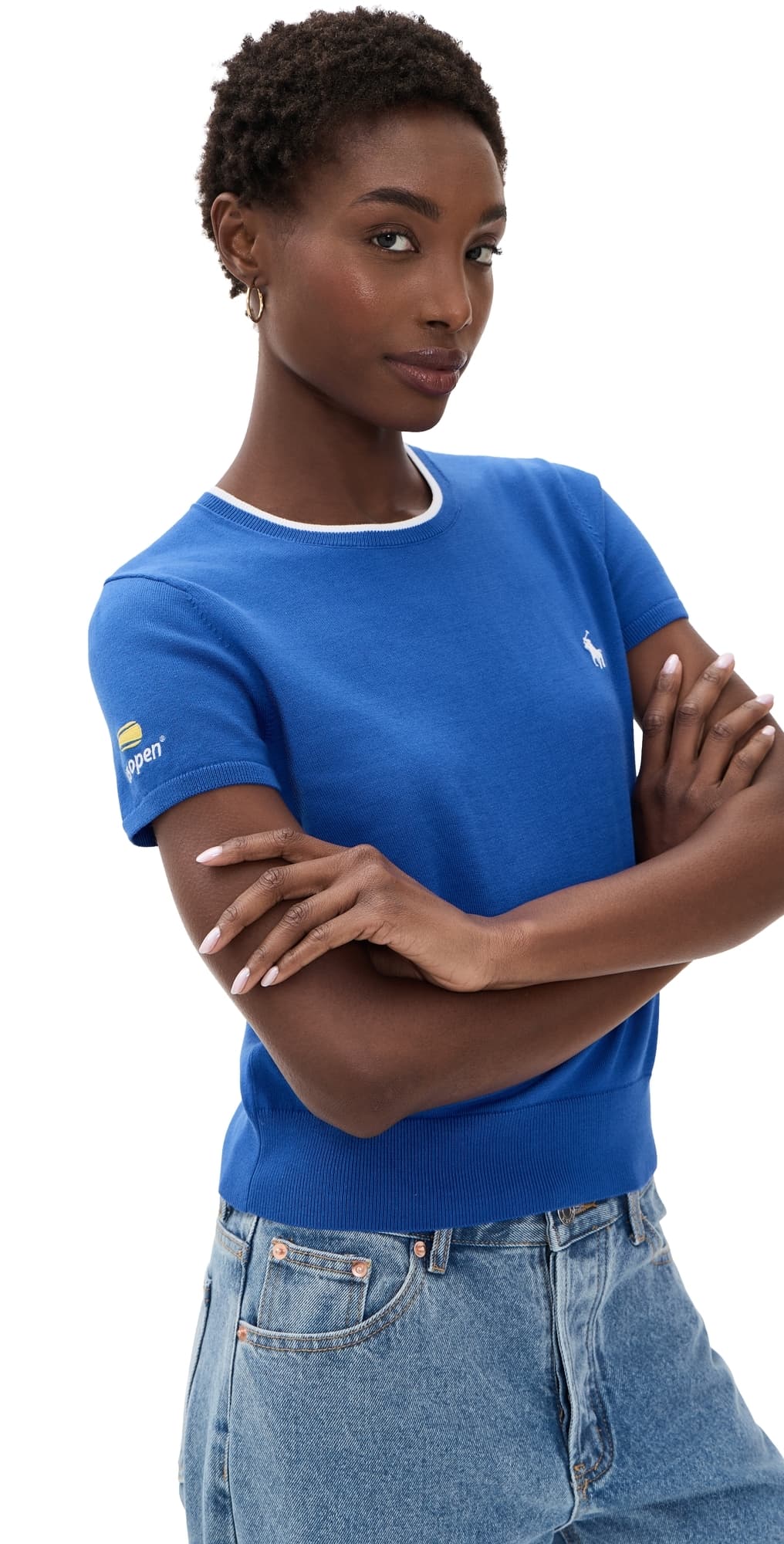 Polo Ralph Lauren x US Open Knit Cotton Tee Blue