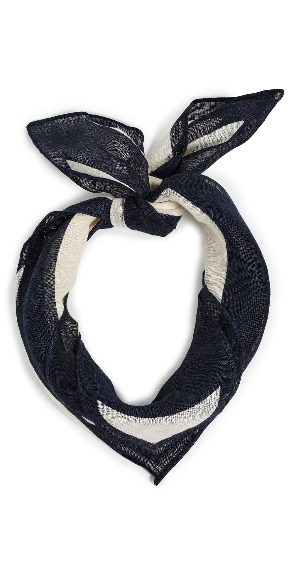 Polo Ralph Lauren Rugby Bandana Stripe Scarf Cream/Navy