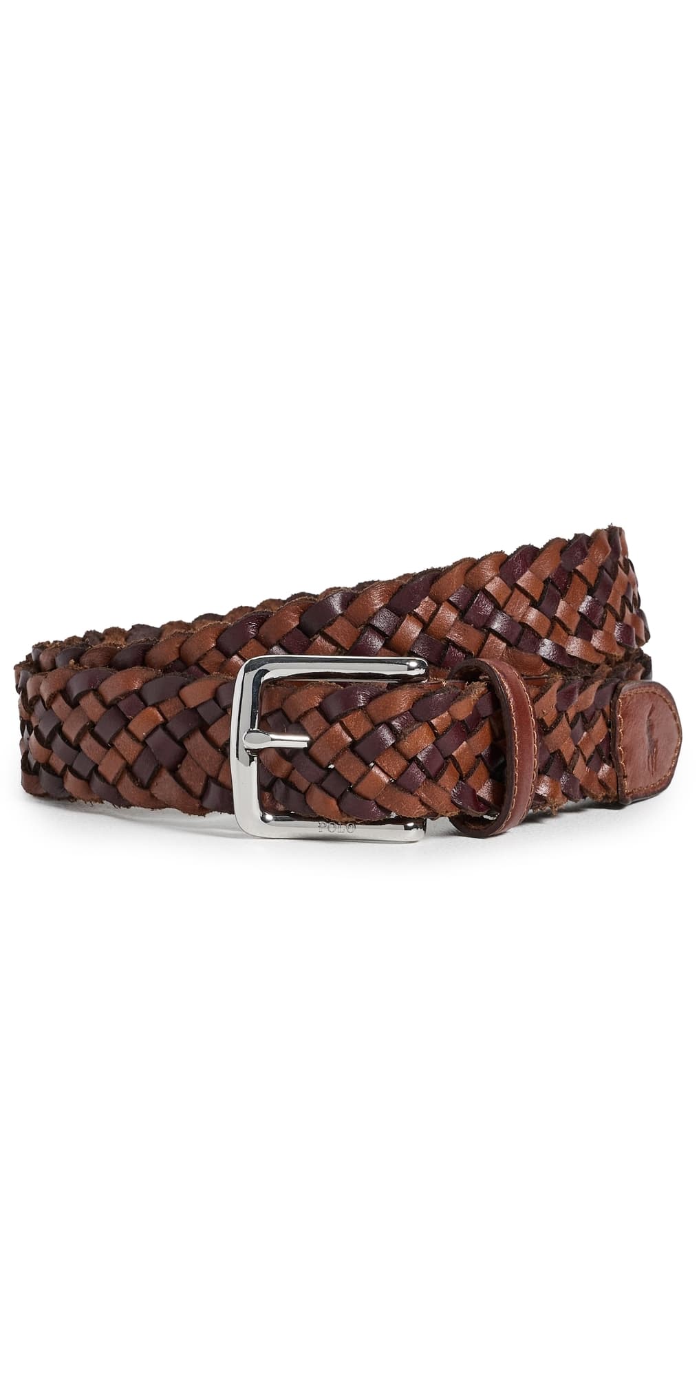 Polo Ralph Lauren Westend Braided Belt Saddle/Dark Brown