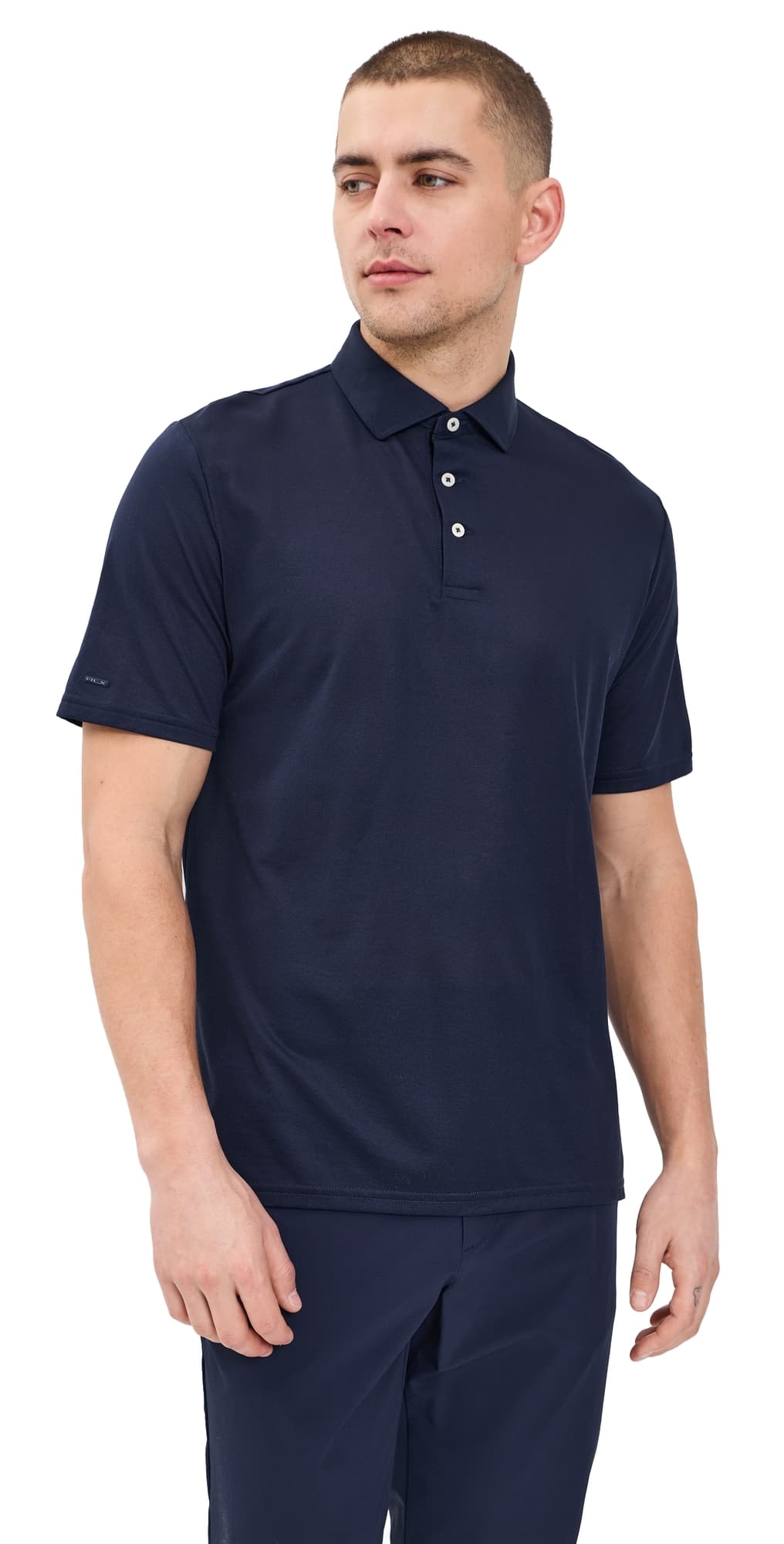 RLX Ralph Lauren Solid Tour Pique Polo Refined Navy