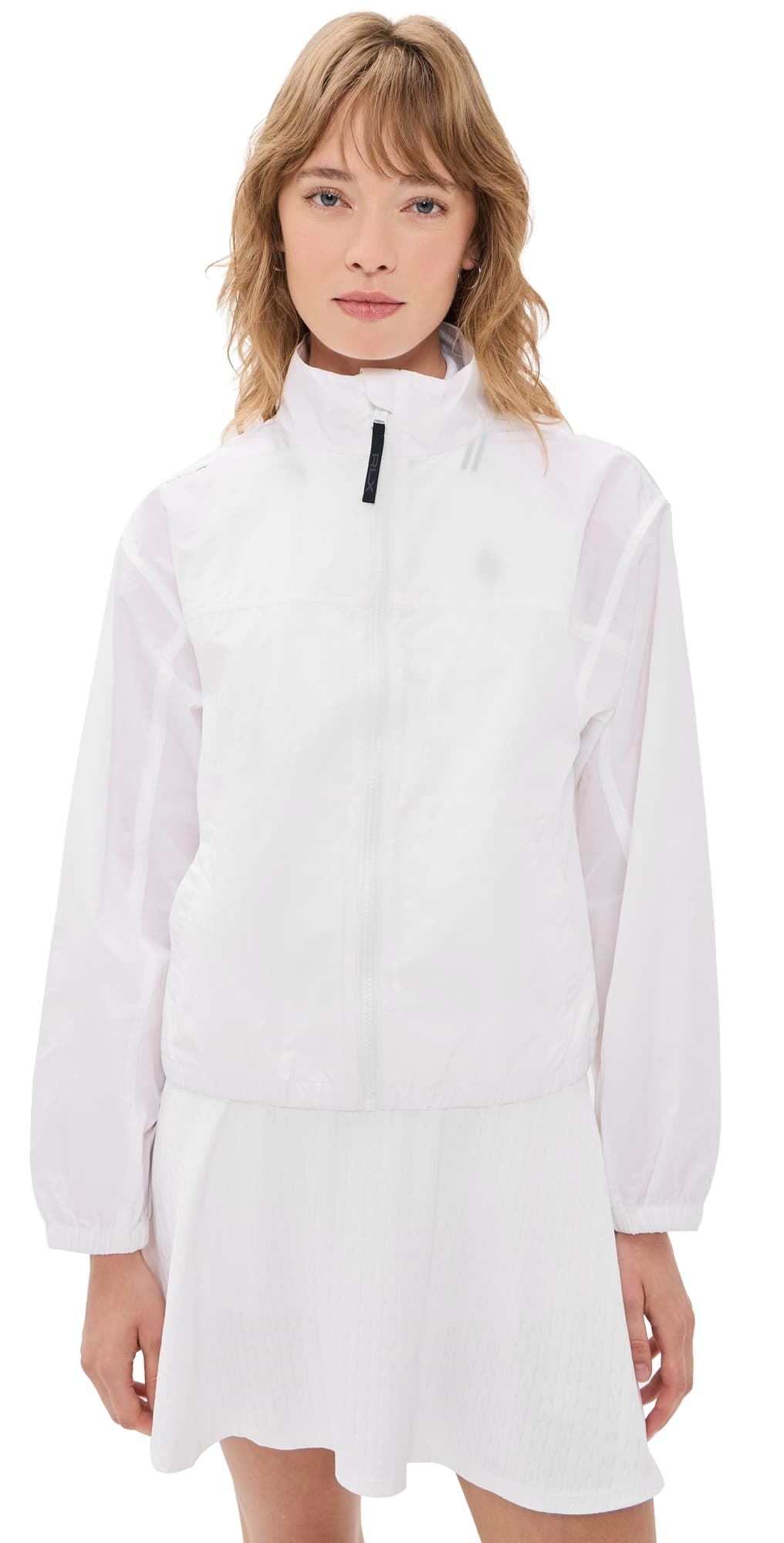 RLX Ralph Lauren Mock Neck Windbreaker Ceramic White