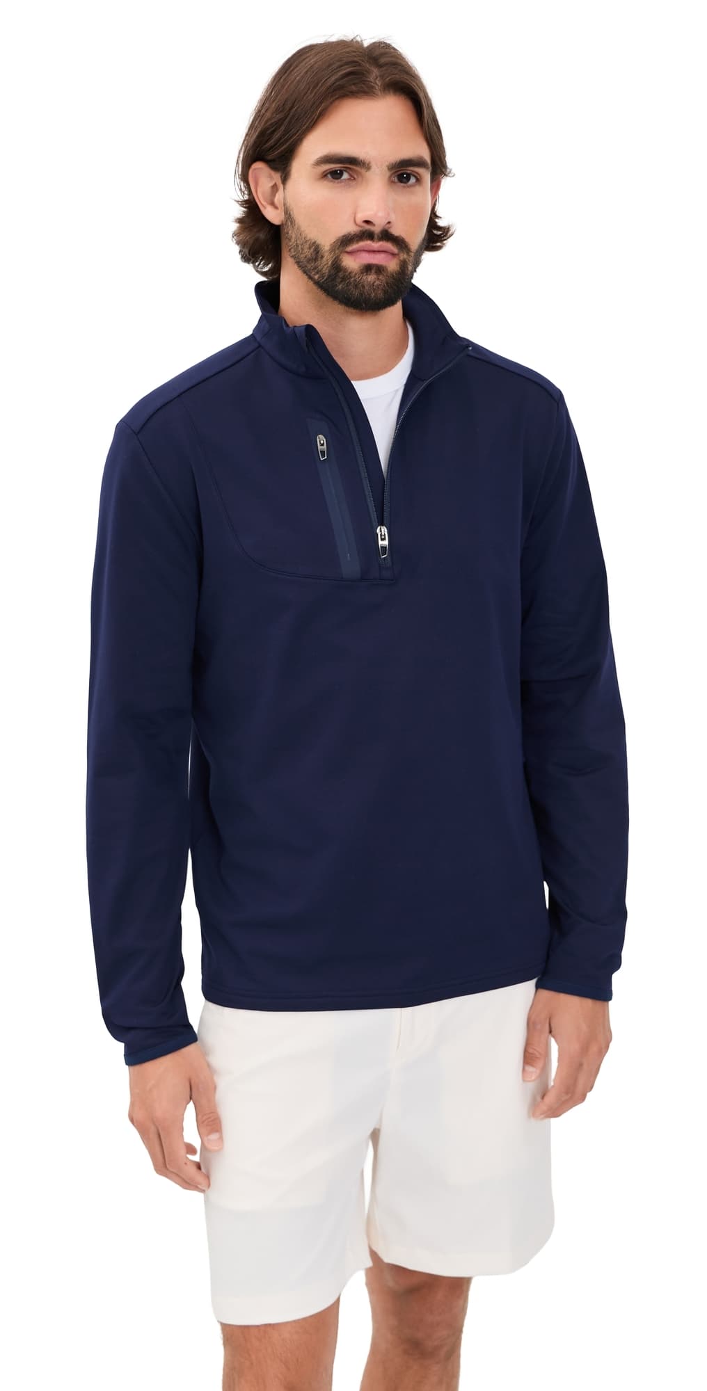 RLX Ralph Lauren Luxury Performance Driver Quarter Zip Refined Navy