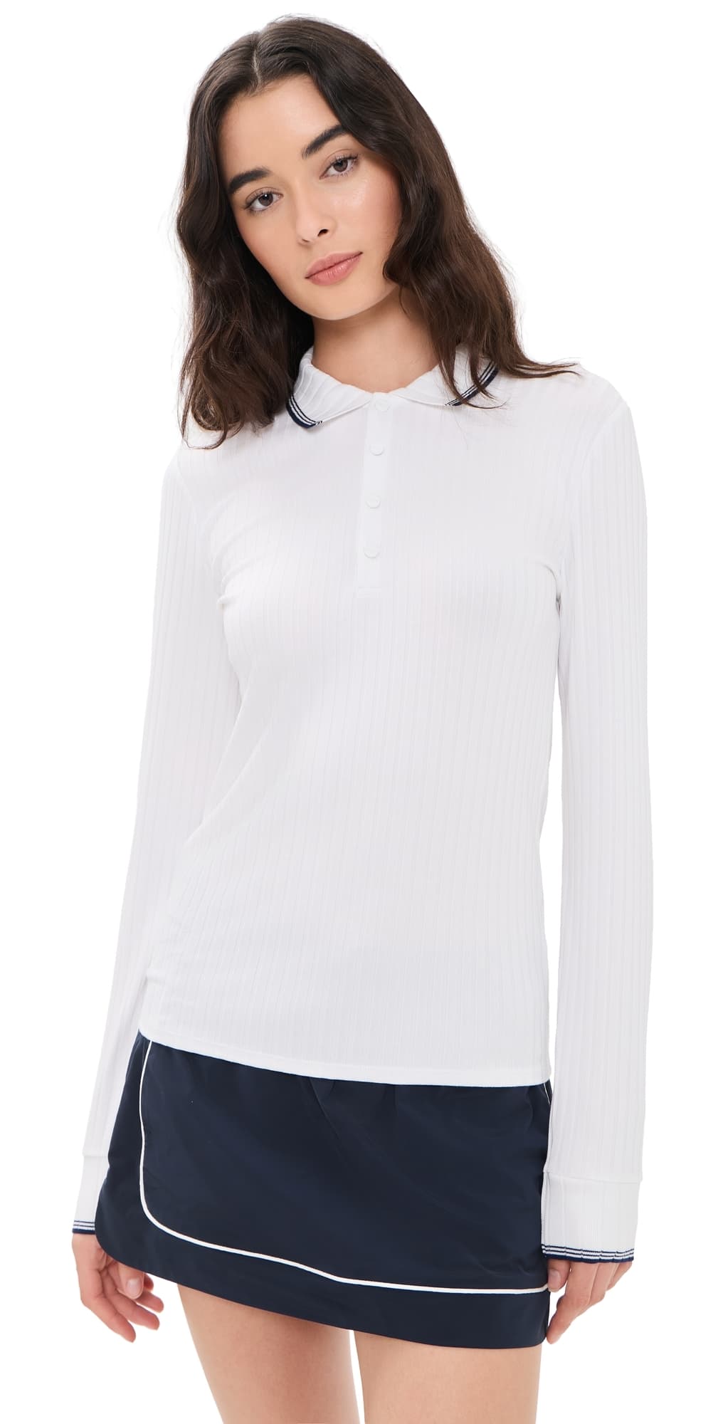 RLX Ralph Lauren Ribbed Polo Shirt White