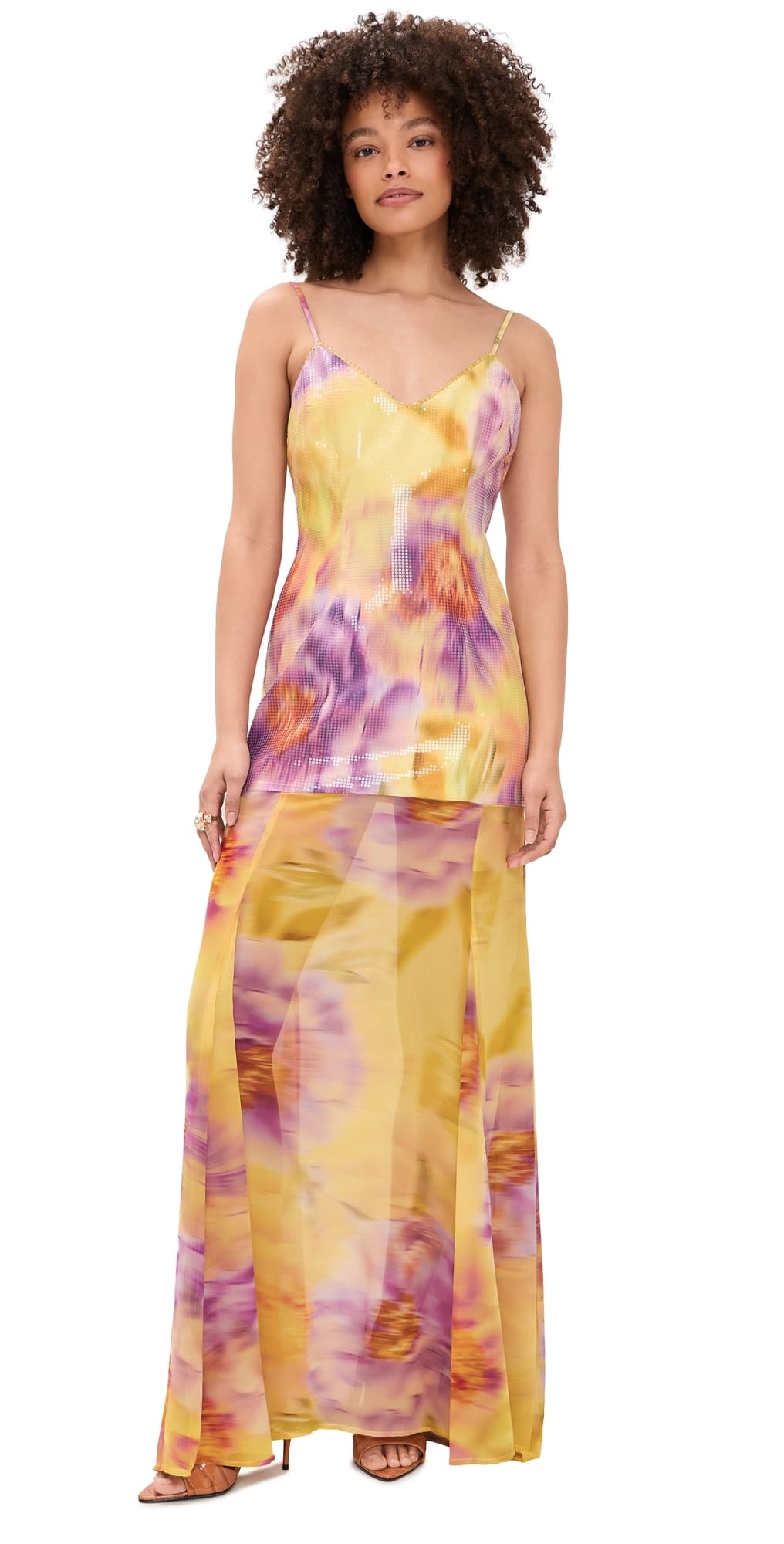 Runaway the Label Tulia Low Back Maxi Dress Suri Yellow