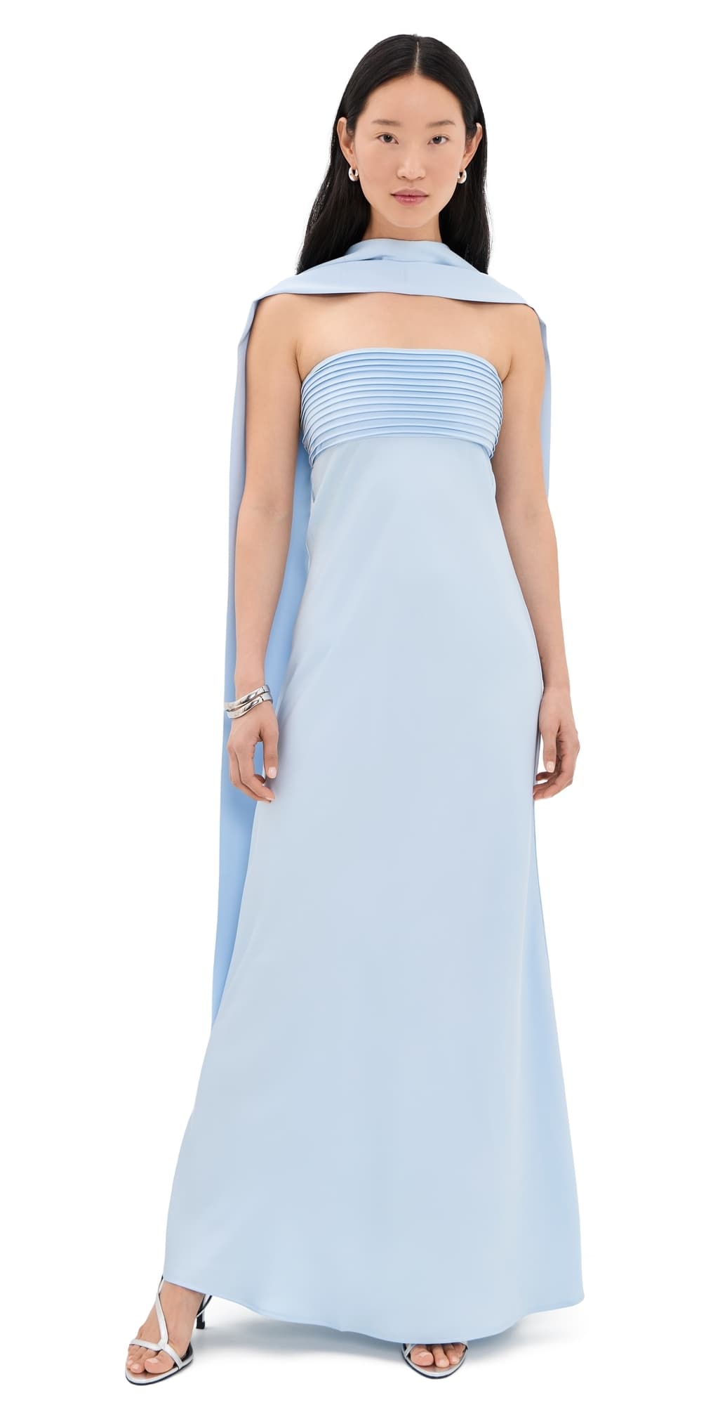 Runaway the Label Elsa Maxi Dress Baby Blue