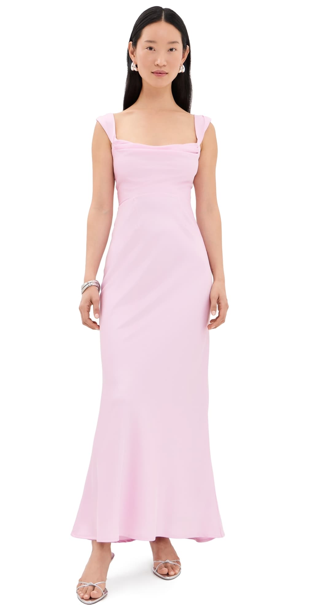 Runaway the Label Margot Maxi Dress Baby Pink