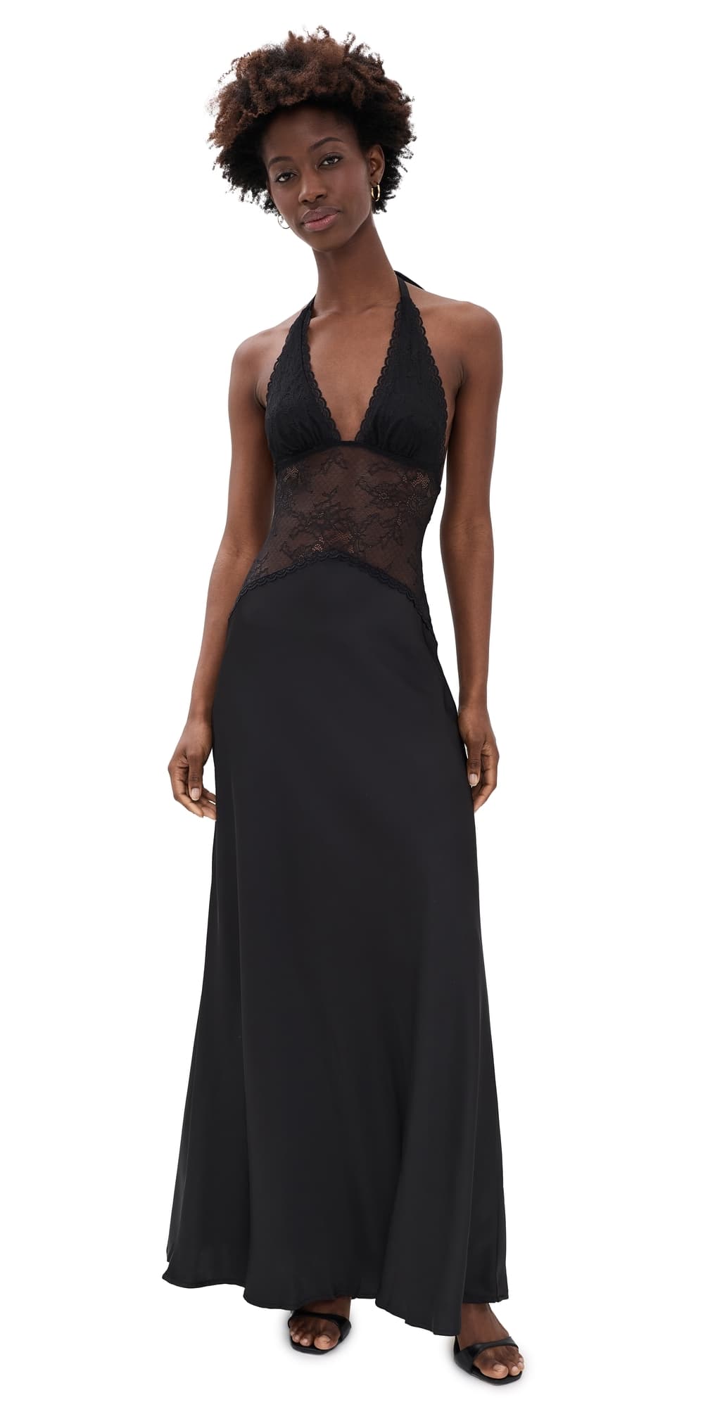 Runaway the Label Lilith Halter Maxi Dress Black