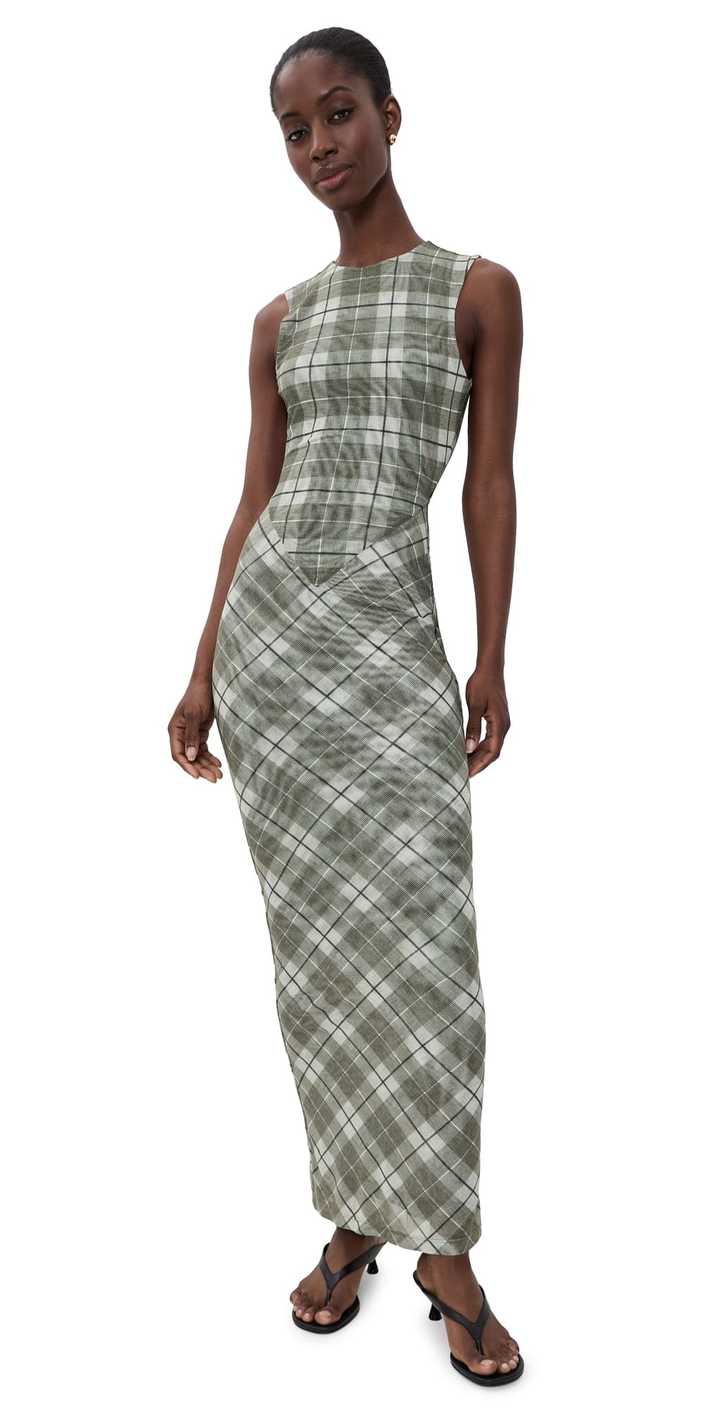 Ronny Kobo Krisa Maxi Dress Stevie Plaid