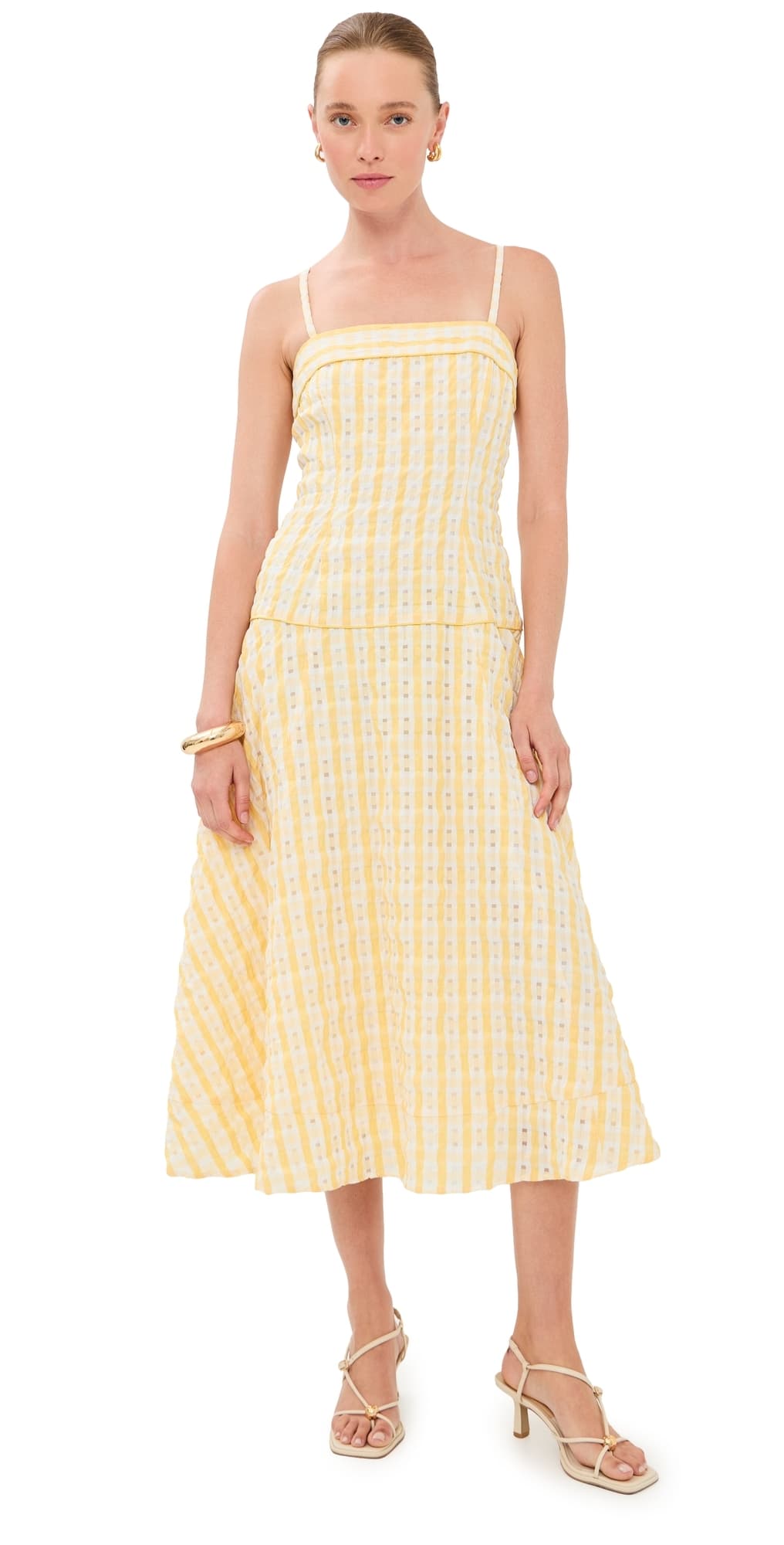 Rosie Assoulin Drop Me A Note Dress Yellow