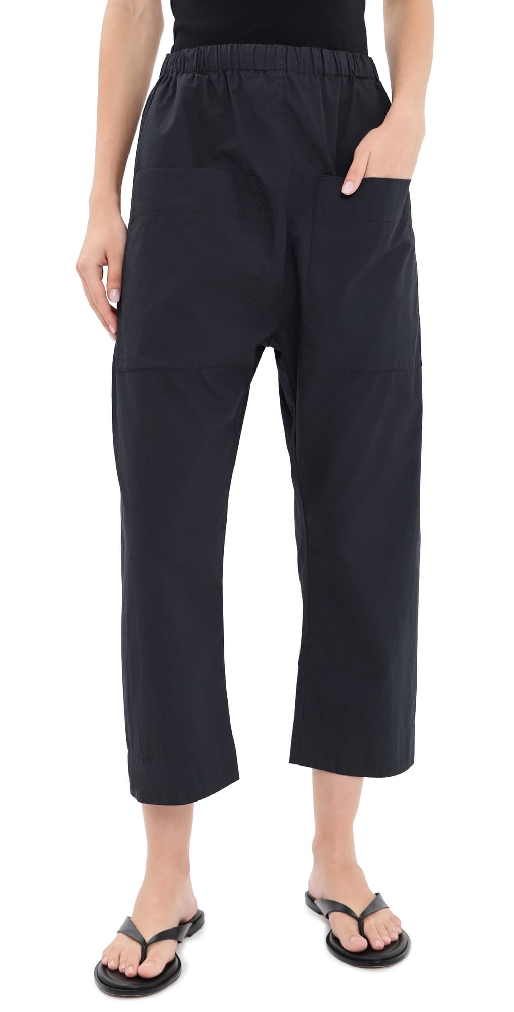 ROUCHA Pape Poplin Pants Dark Blue