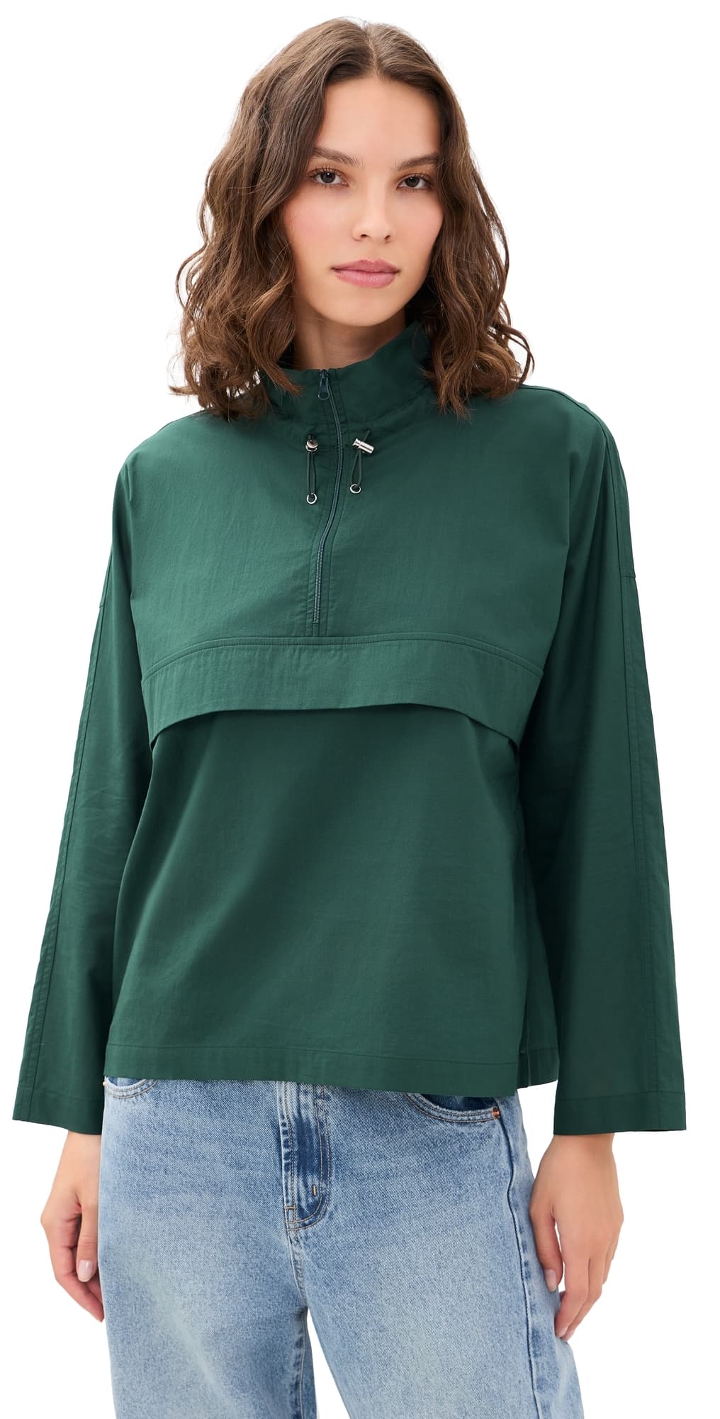 ROUCHA Turrell Cotton Top Dark Green