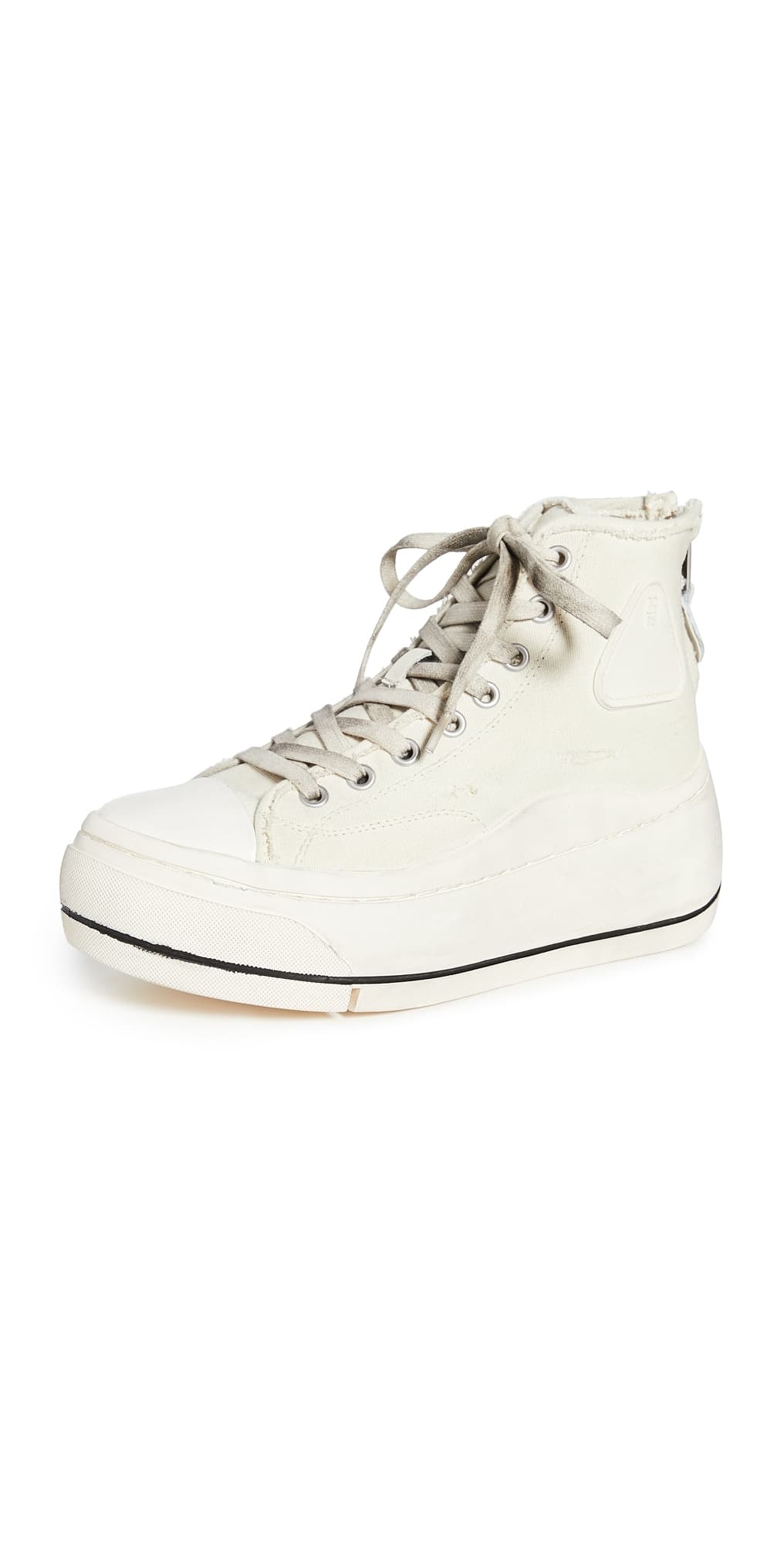 R13 High Top Sneakers Ecru Convas