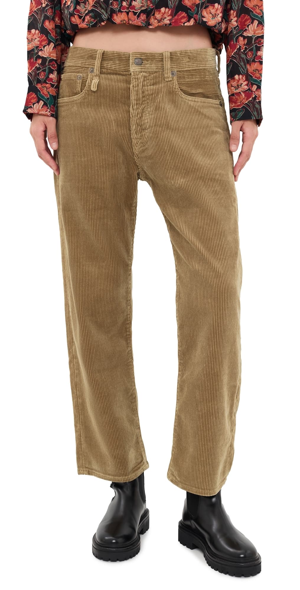 R13 BF Corduroy Pants Heavy Tan Cord Brown