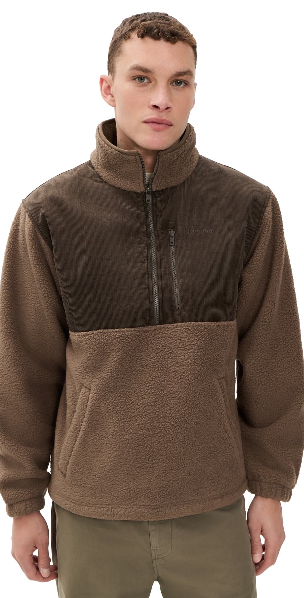 Rhythm Stables Half Zip Jacket Taupe