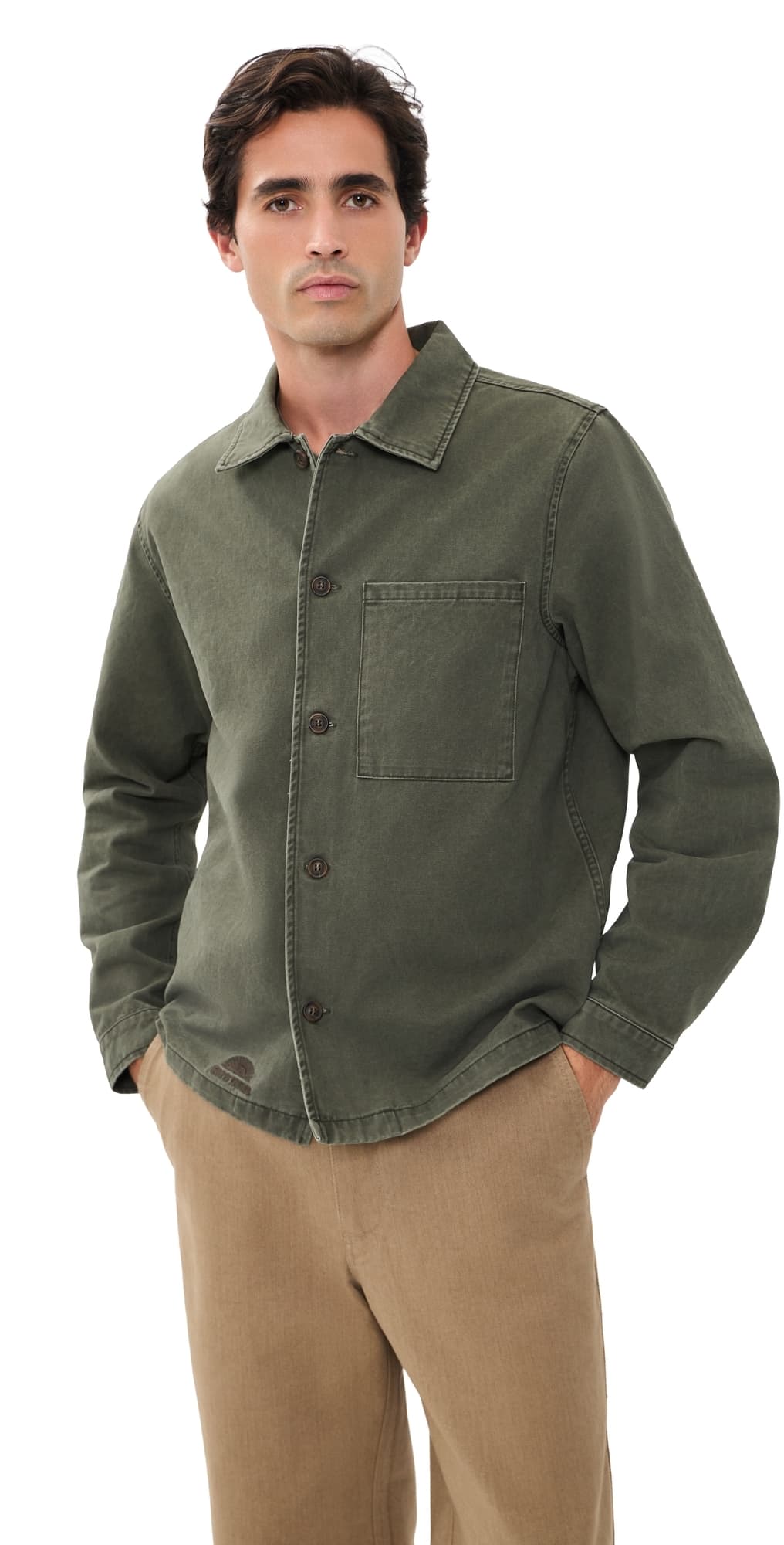 Rhythm Field Guide Shirt Stone (Olive)
