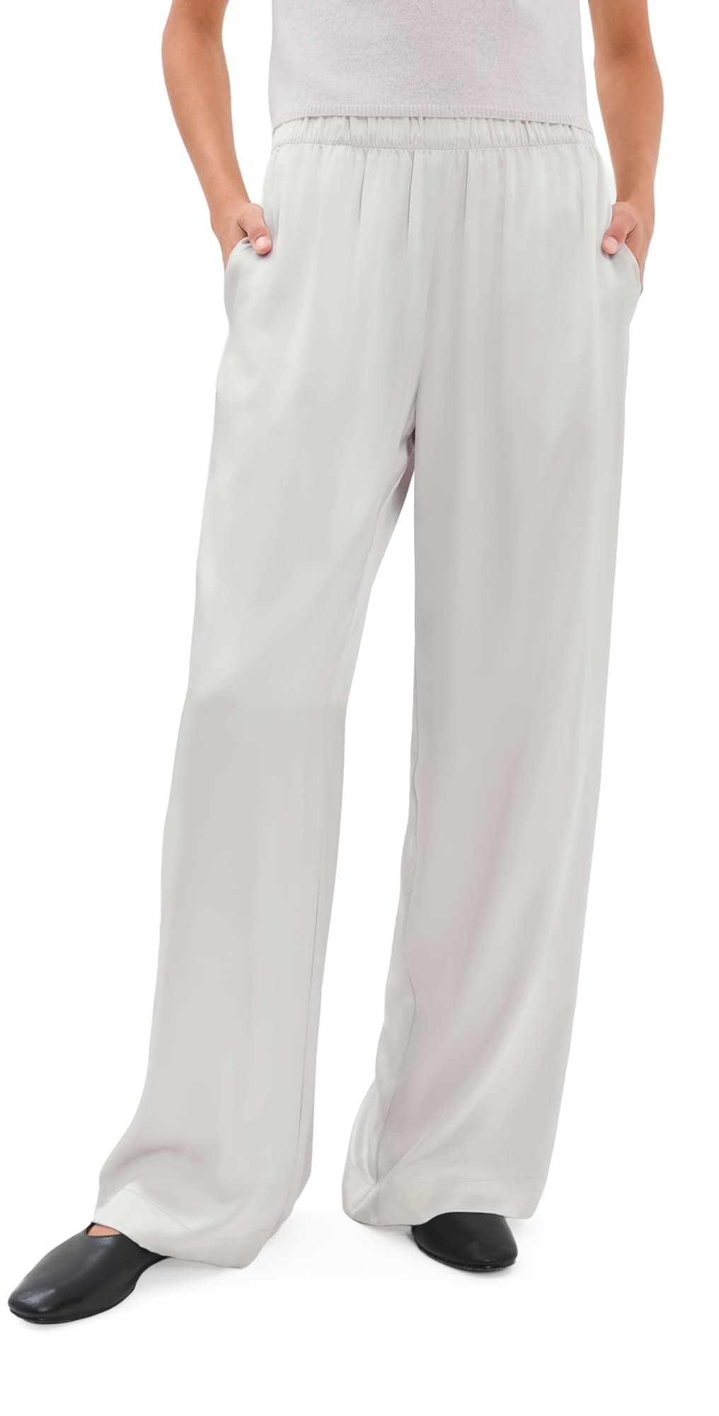 Sablyn Brynn High Rise Pull On Wide Leg Pants Blizzard