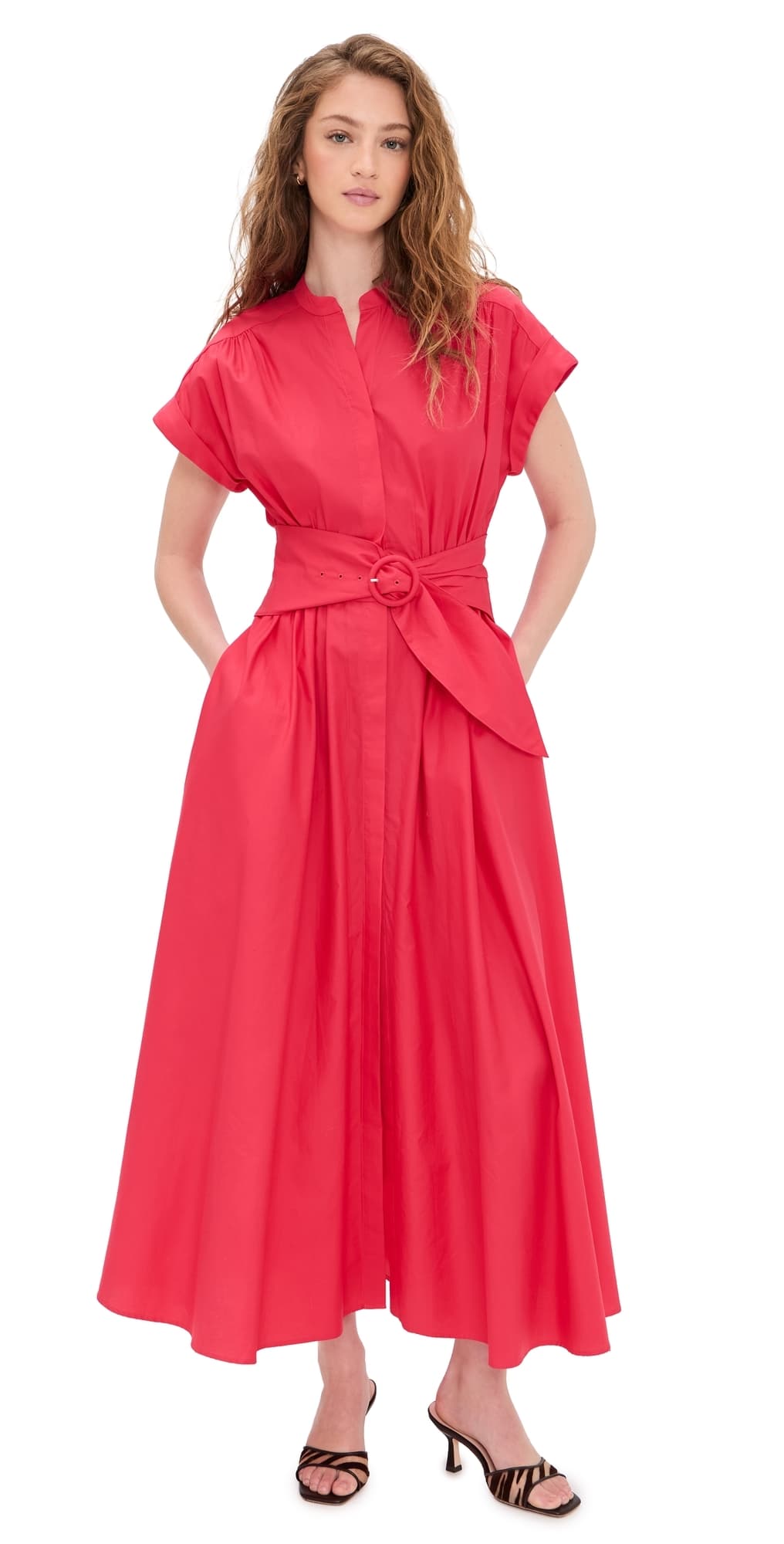 SALONI Neesha Dress Cherry Pink