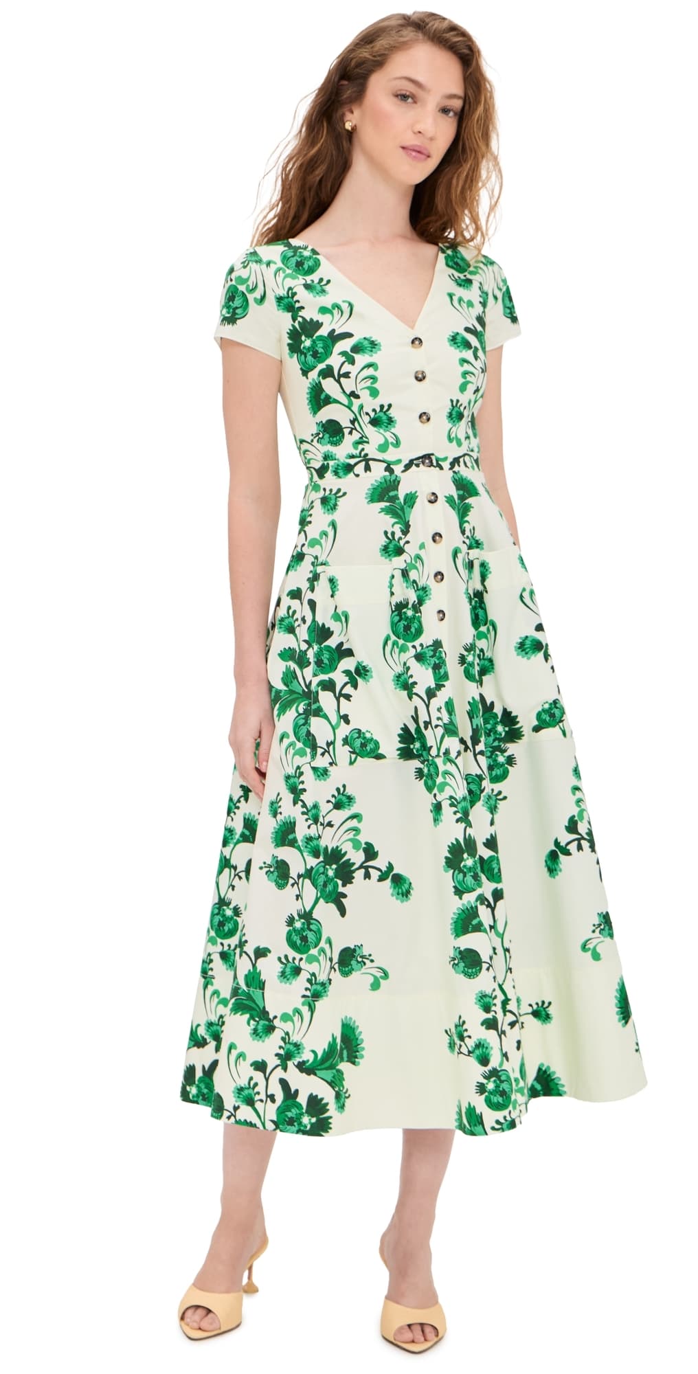 SALONI Zoey Dress Saffier Vines Plmt