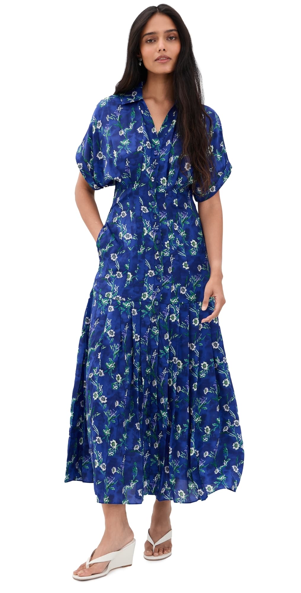 SALONI Riya Silk Dress Primrose
