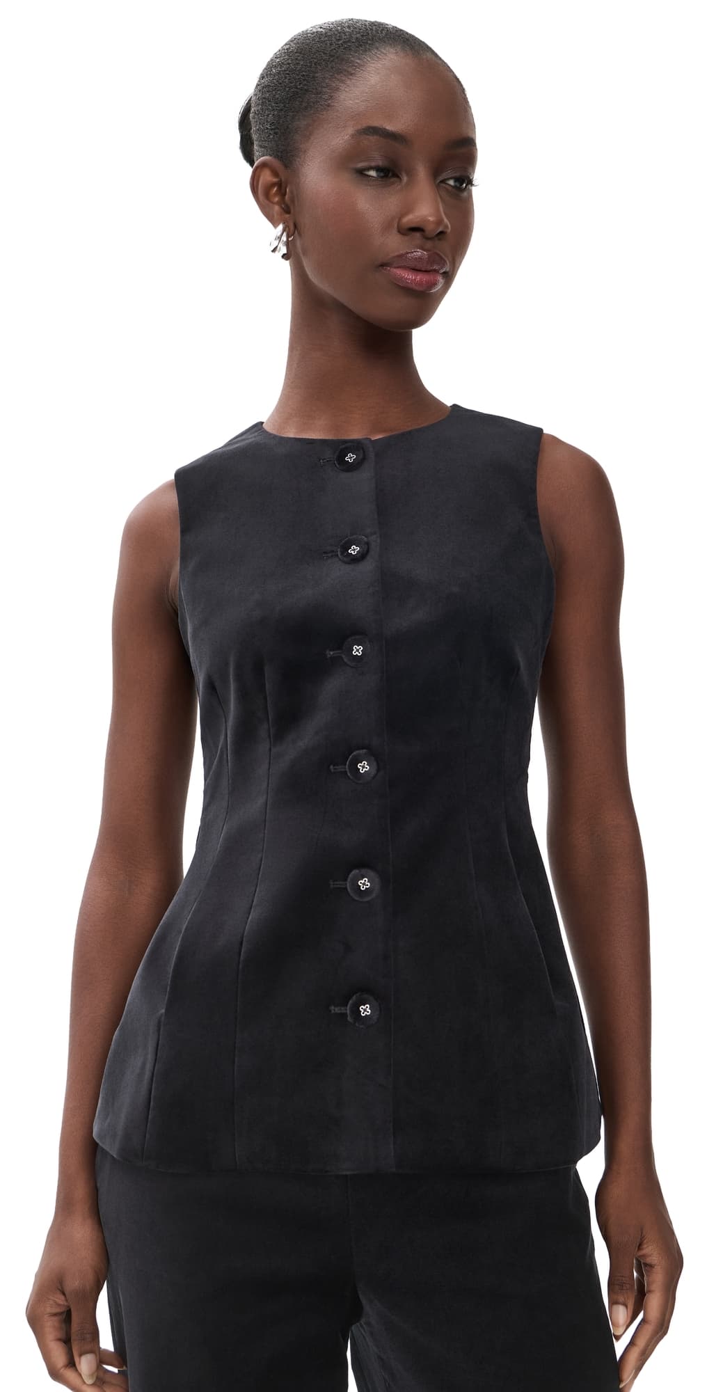 SALONI Alia Waistcoat Black