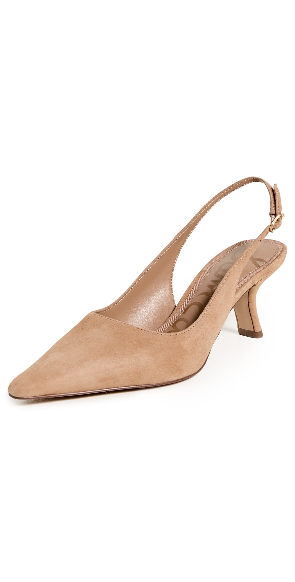 Sam Edelman Bianka Slingback Heels Cyprus Tan Suede