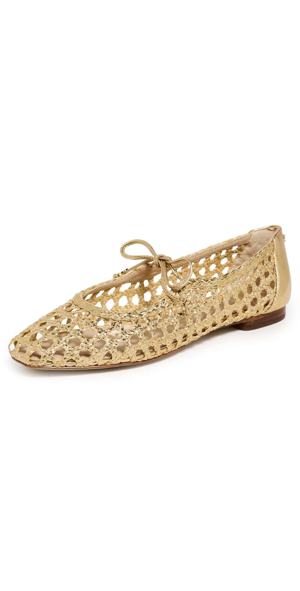 Sam Edelman Marcie Woven Flats Amber Gold Weave