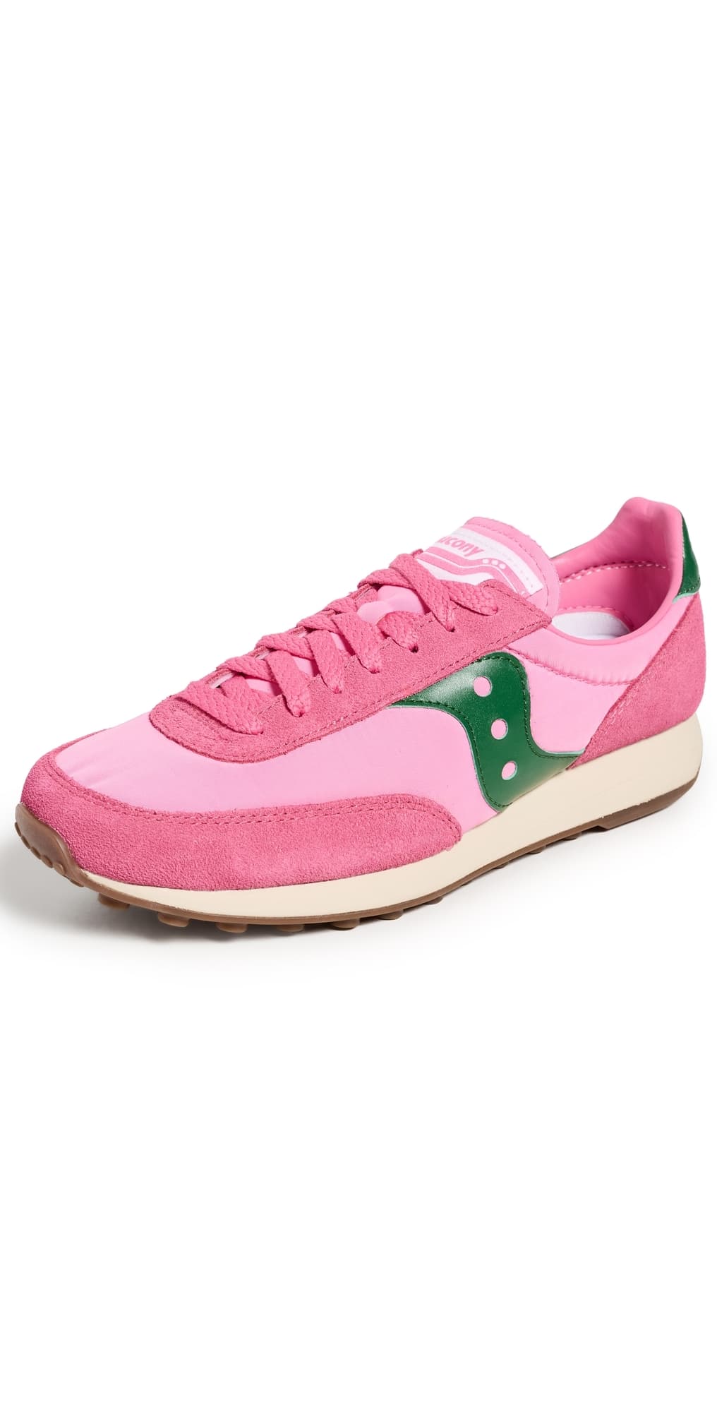 Saucony Trainer 80 Sneakers Pink/Forest