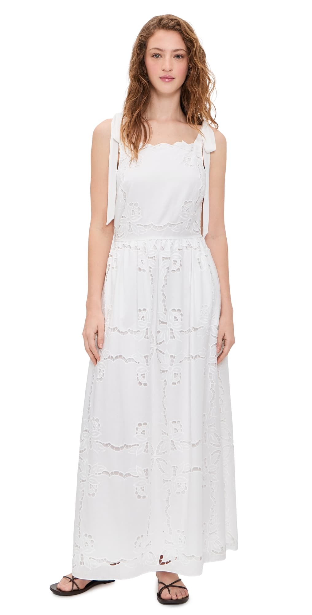 Saylor April Dress White