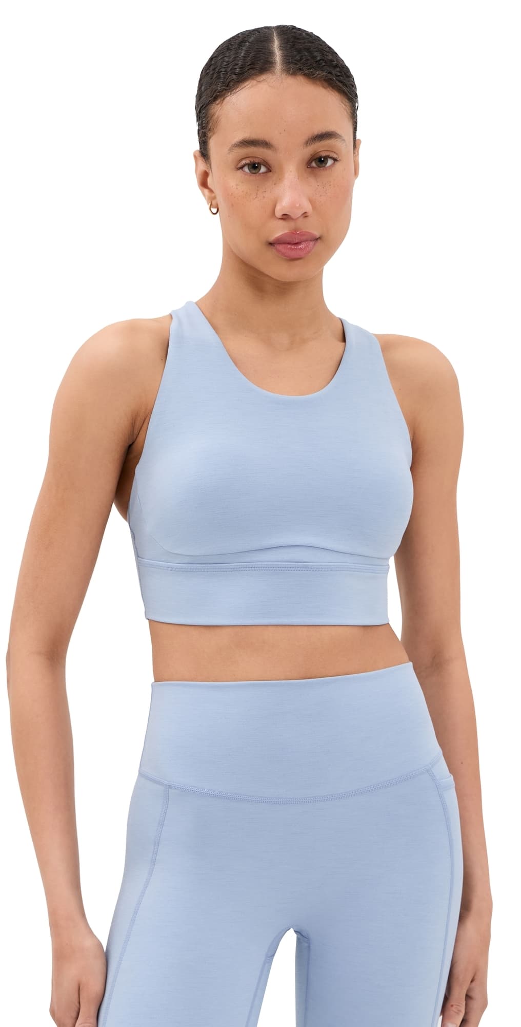 Sweaty Betty Ultimate Move Marl Sports Bra Laguna Blue Marl