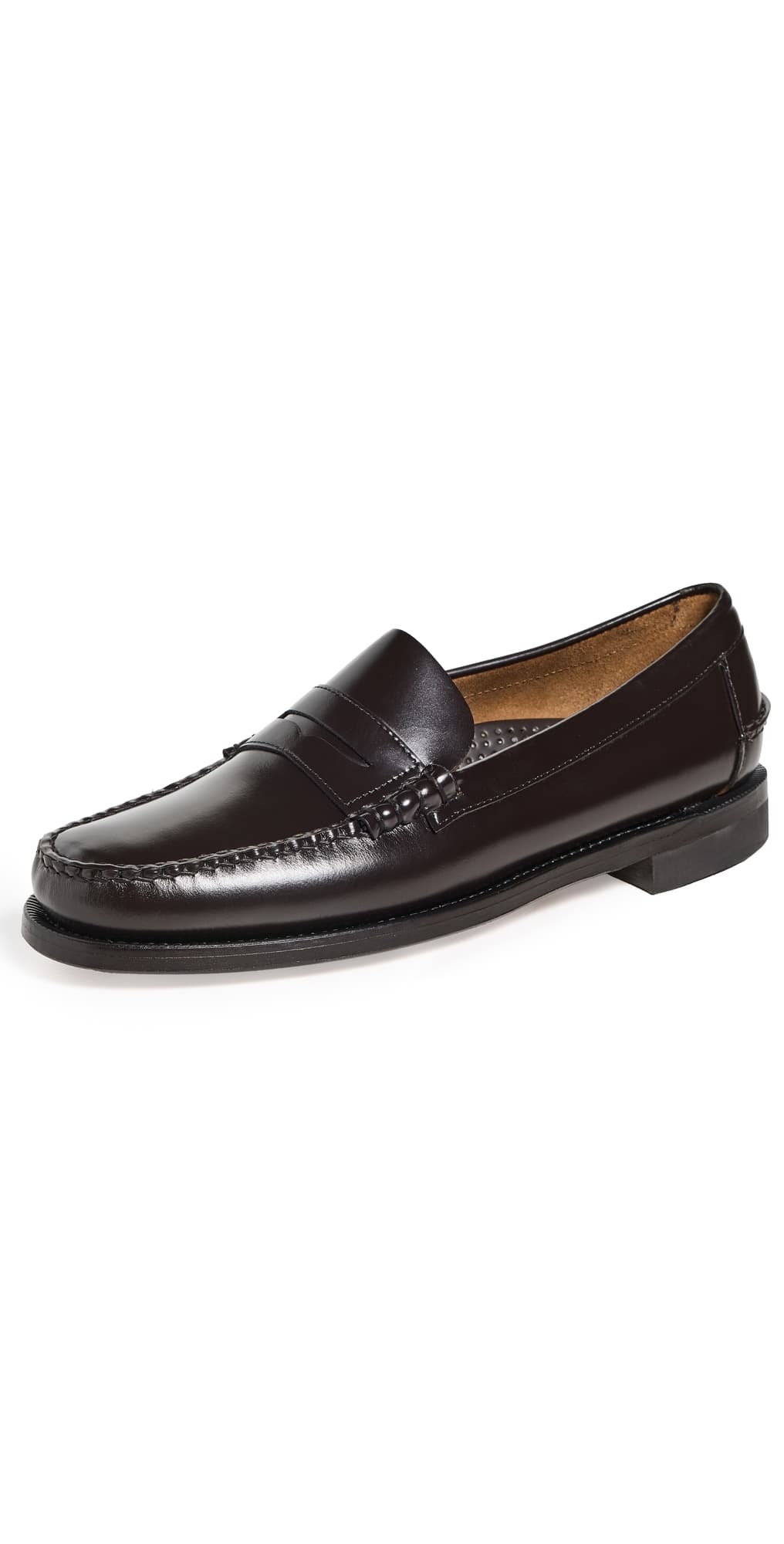 Sebago Classic Dan Leather Loafers Dk Coffee