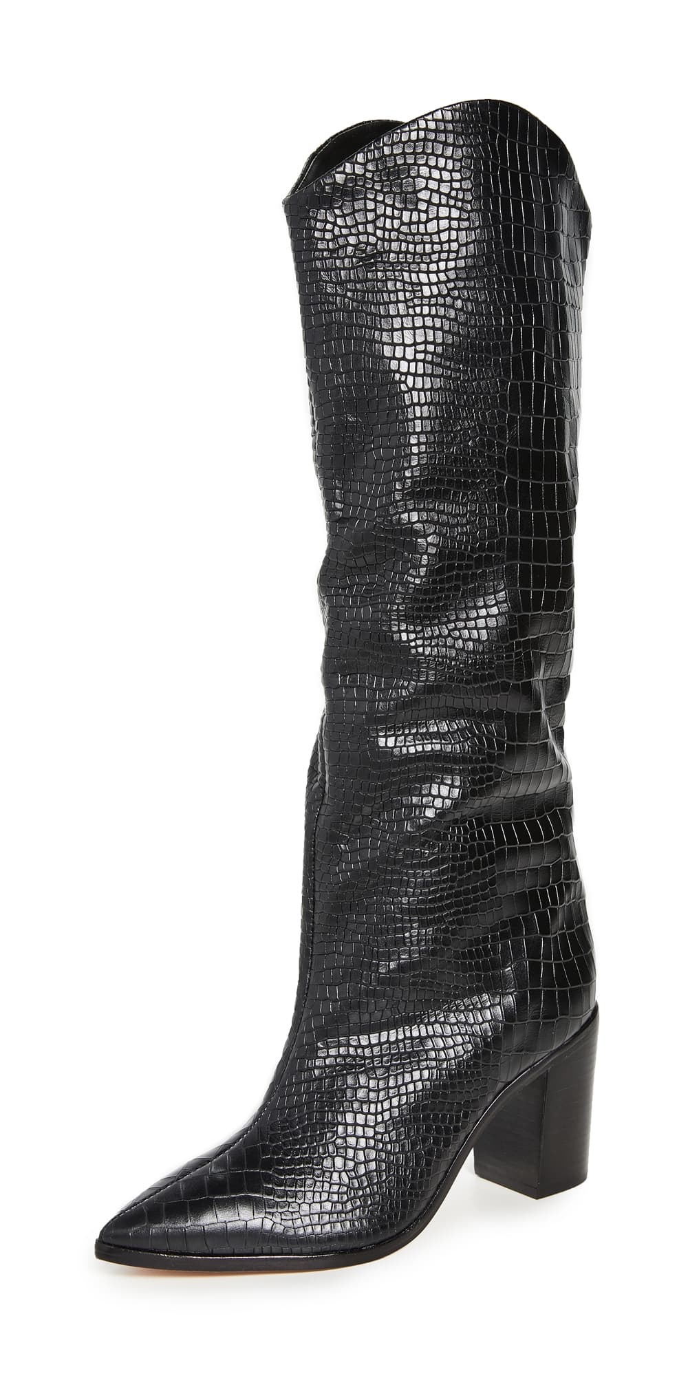 Schutz Maryana Block Boots Black