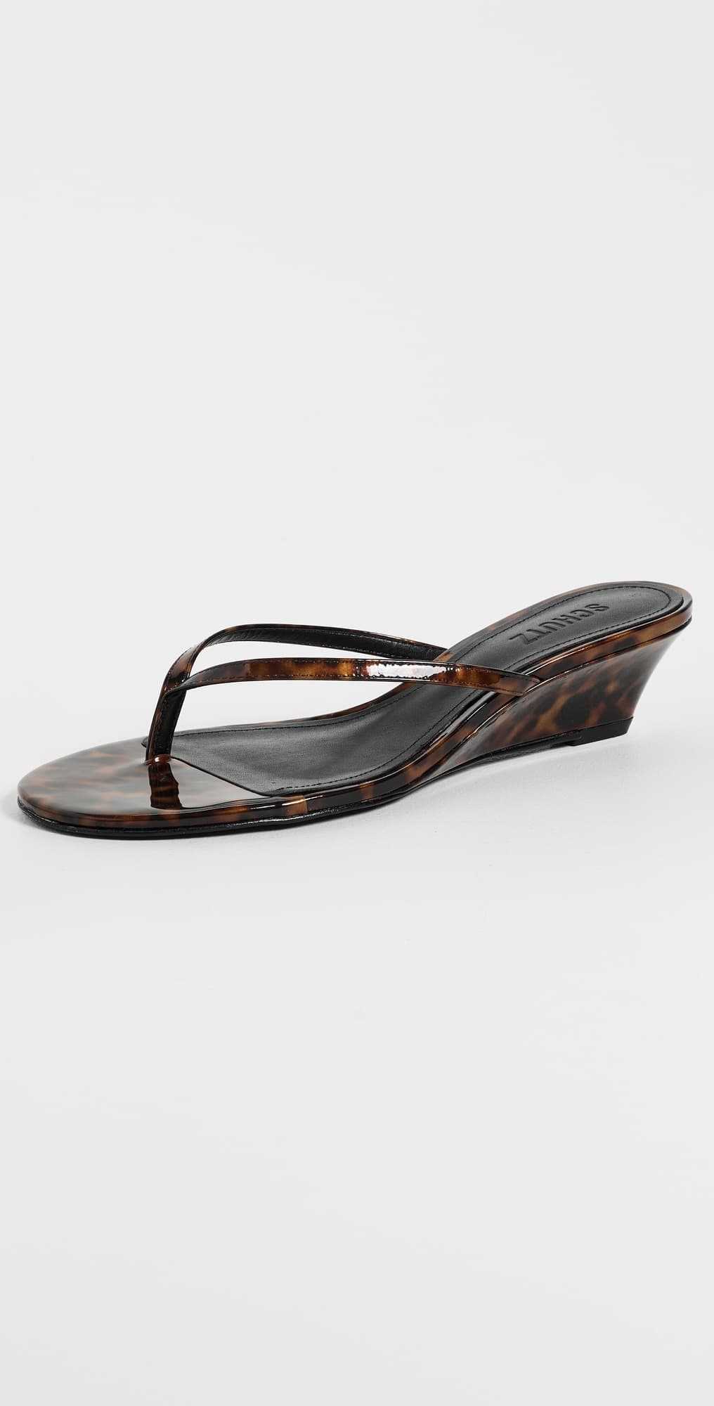 Schutz Roslyn Wedge Casual Sandals Brown