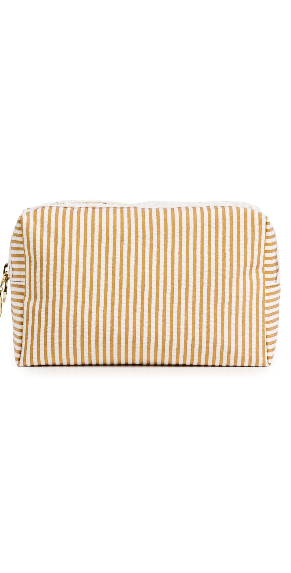 Stoney Clover Lane Medium Pouch Yellow Seersucker
