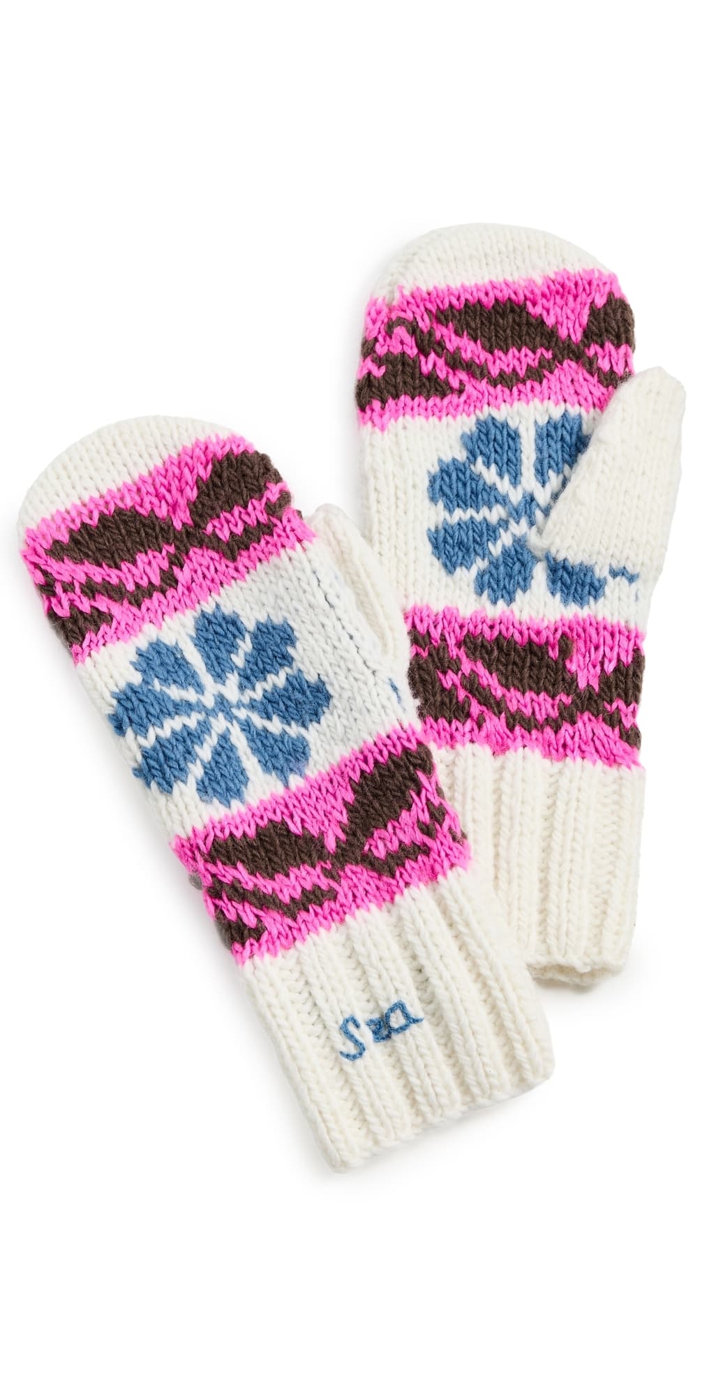 Sea Mavis Knit Mittens Multi · One Size