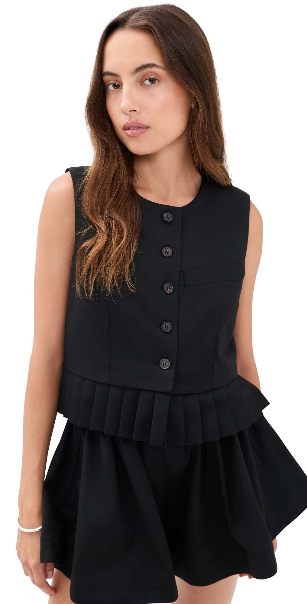 Sea Angelina Suiting Vest Black