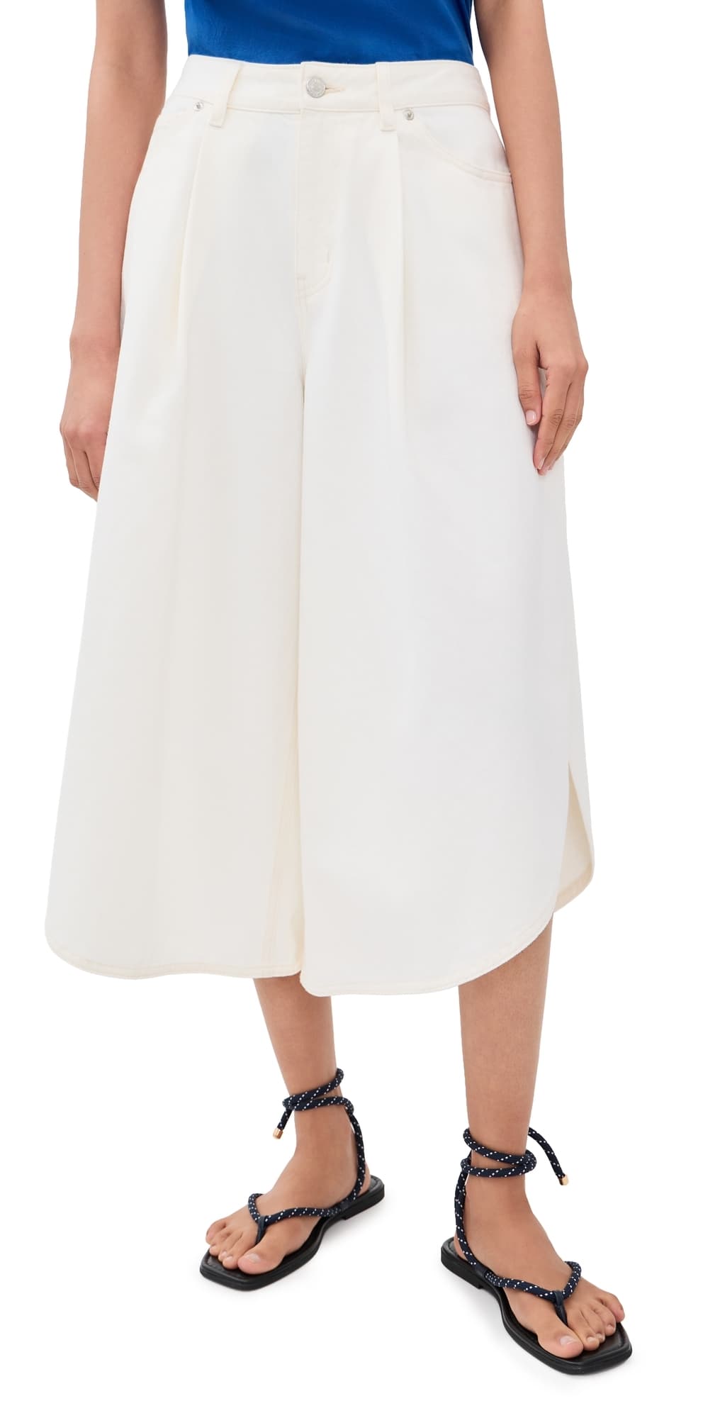 Sea Milene Denim Culottes White