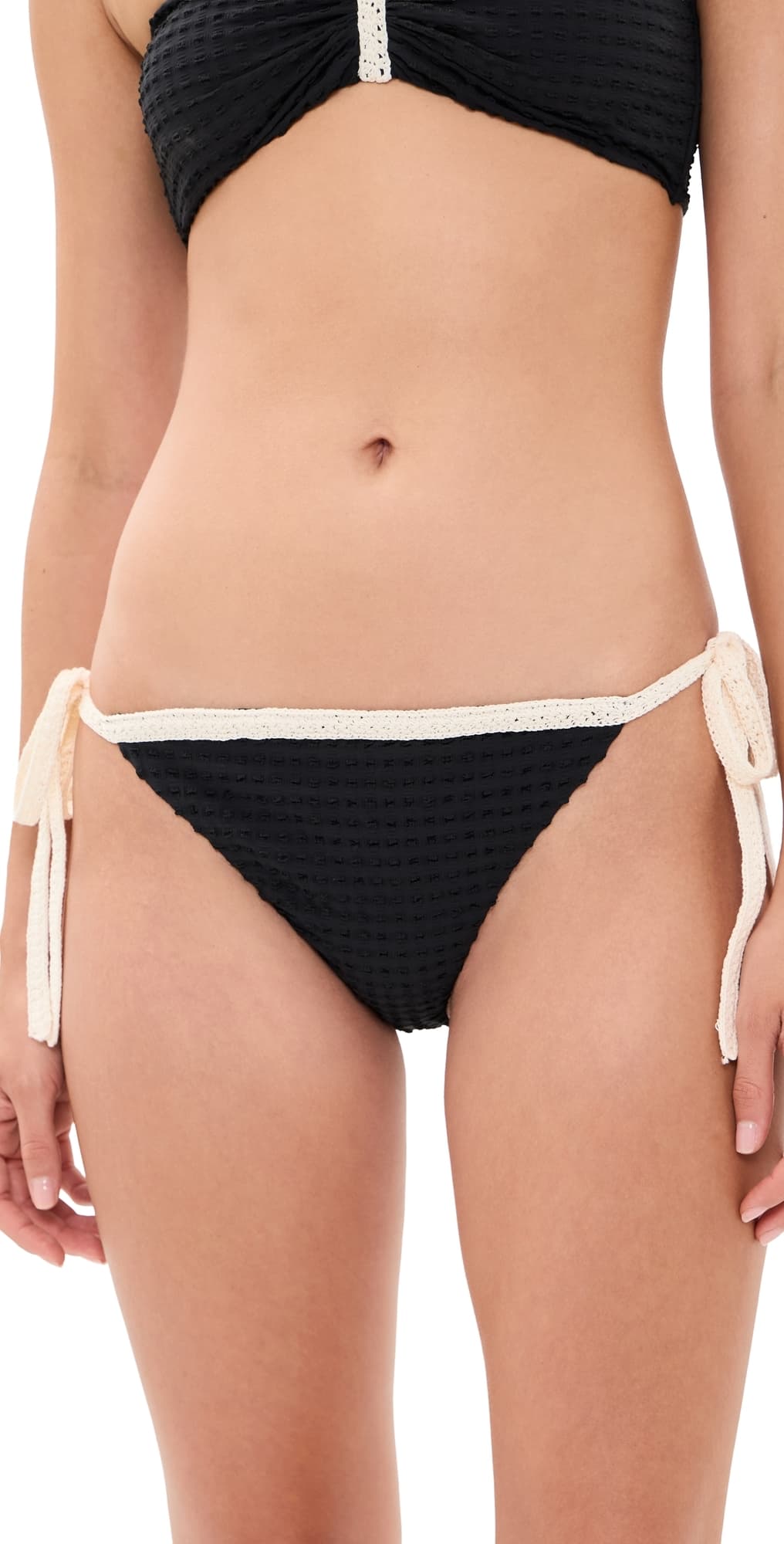 Sea Lenora Colorblock Bikini Bottoms Black