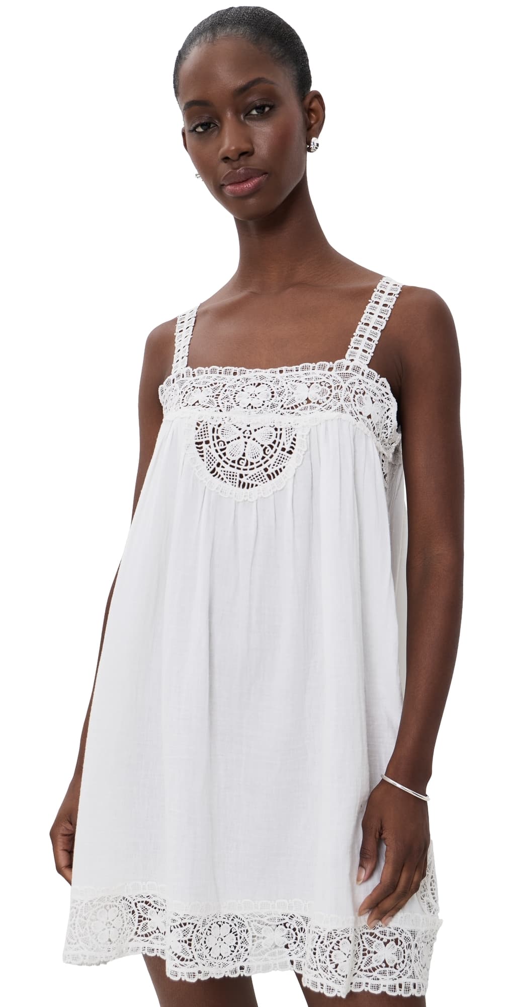 Sea Gardener Tank Dress Cream