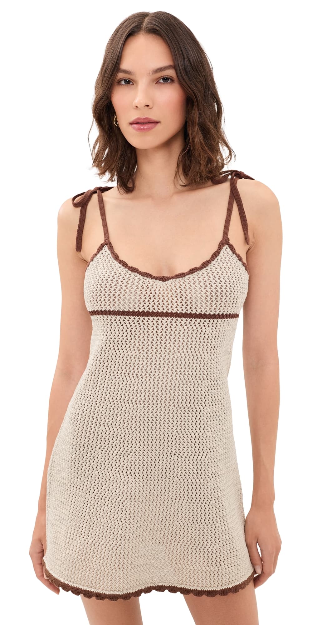 SEROYA Malkie Dress Almond/Cocoa Brown