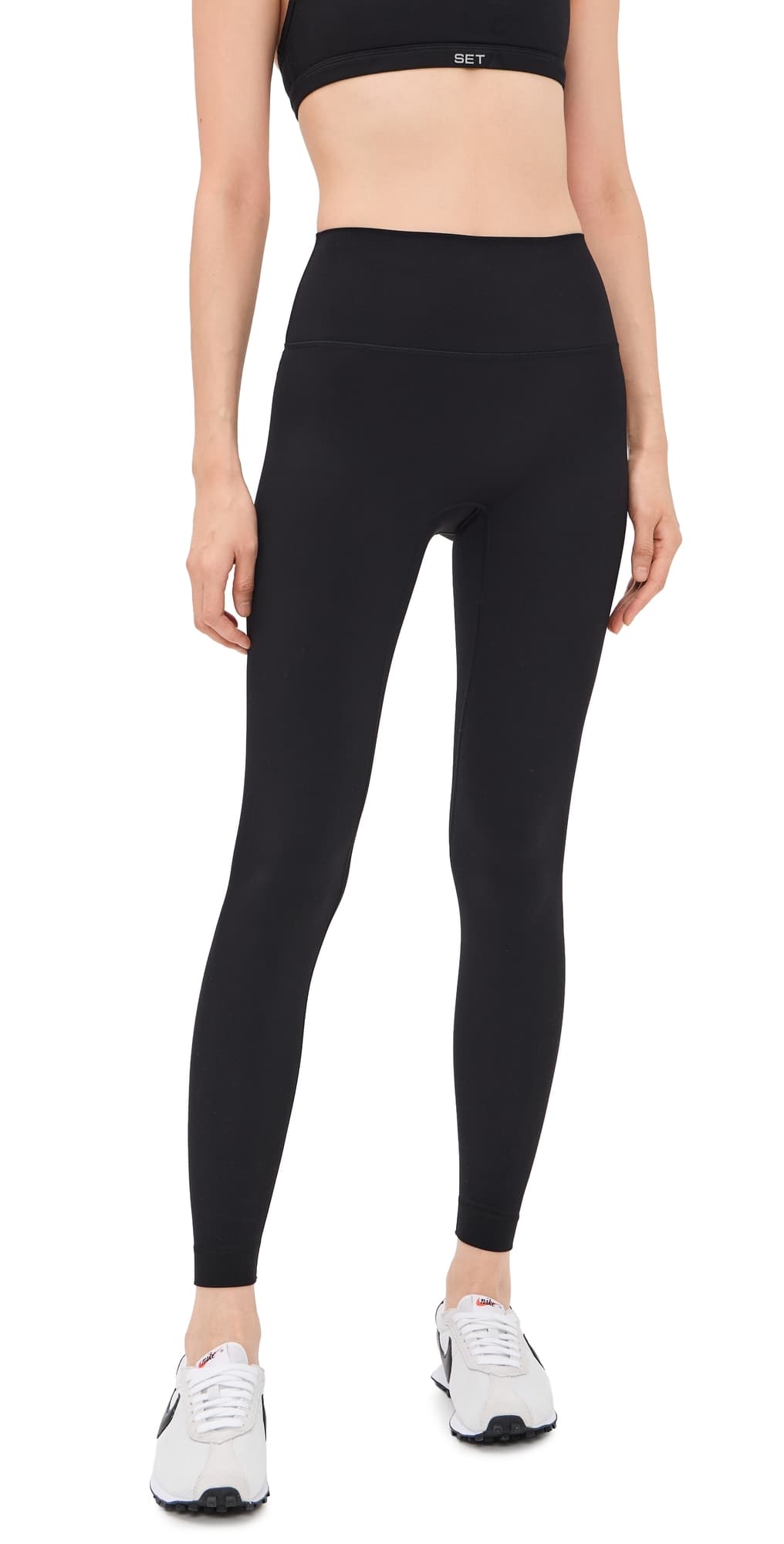 SET Sportbody Sporty High Rise Full Leggings Onyx