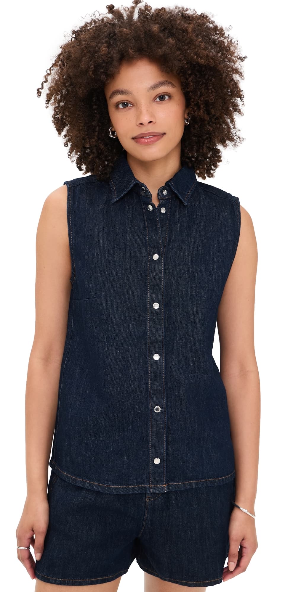 7 For All Mankind Sleeveless Shirt Blossom