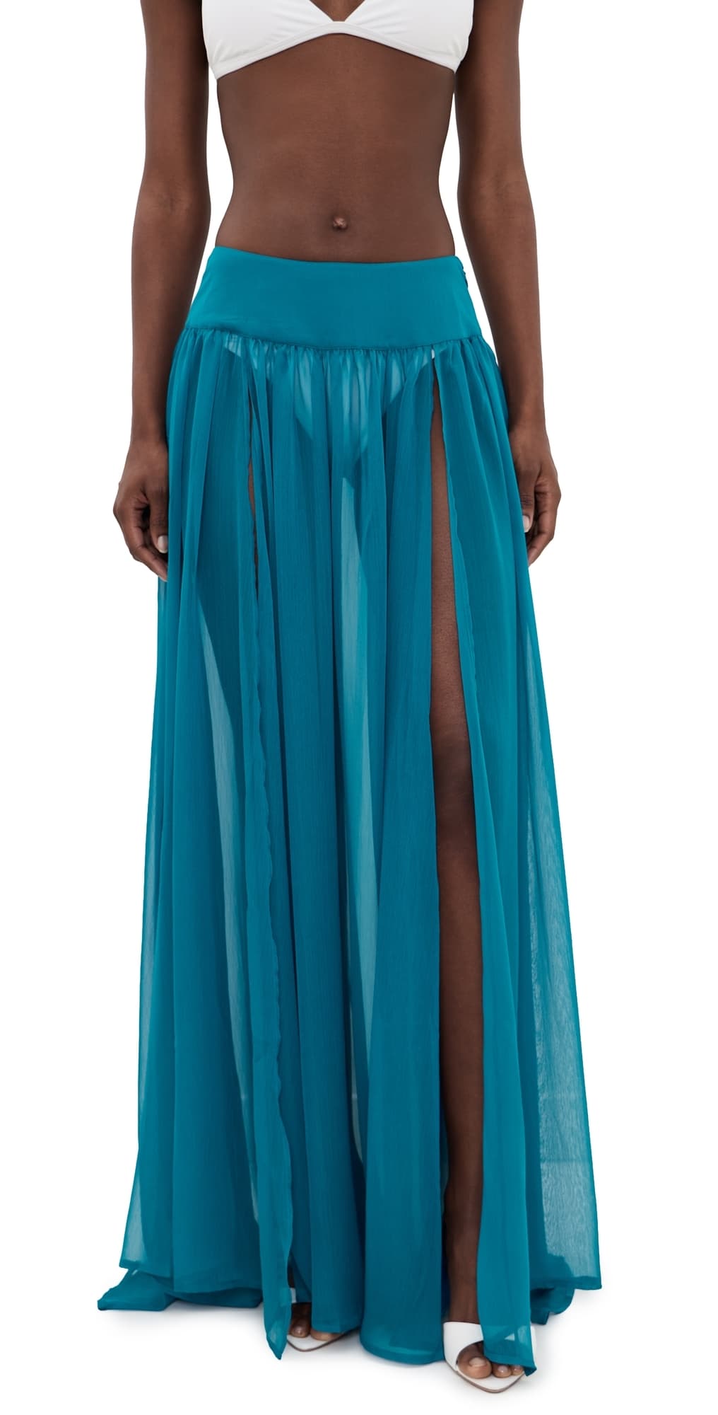 Shani Shemer Medow Maxi Skirt Blue Teal