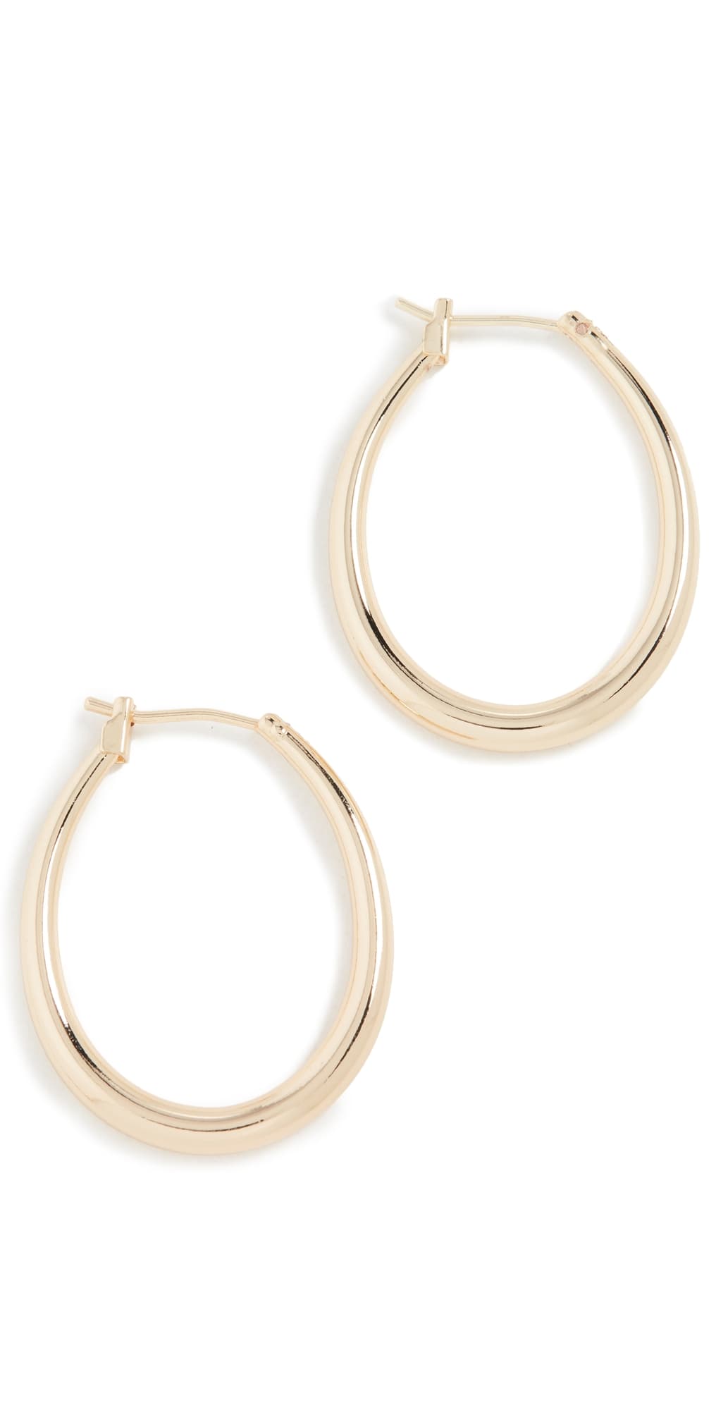 SHASHI Ovale Hoops Gold · One Size