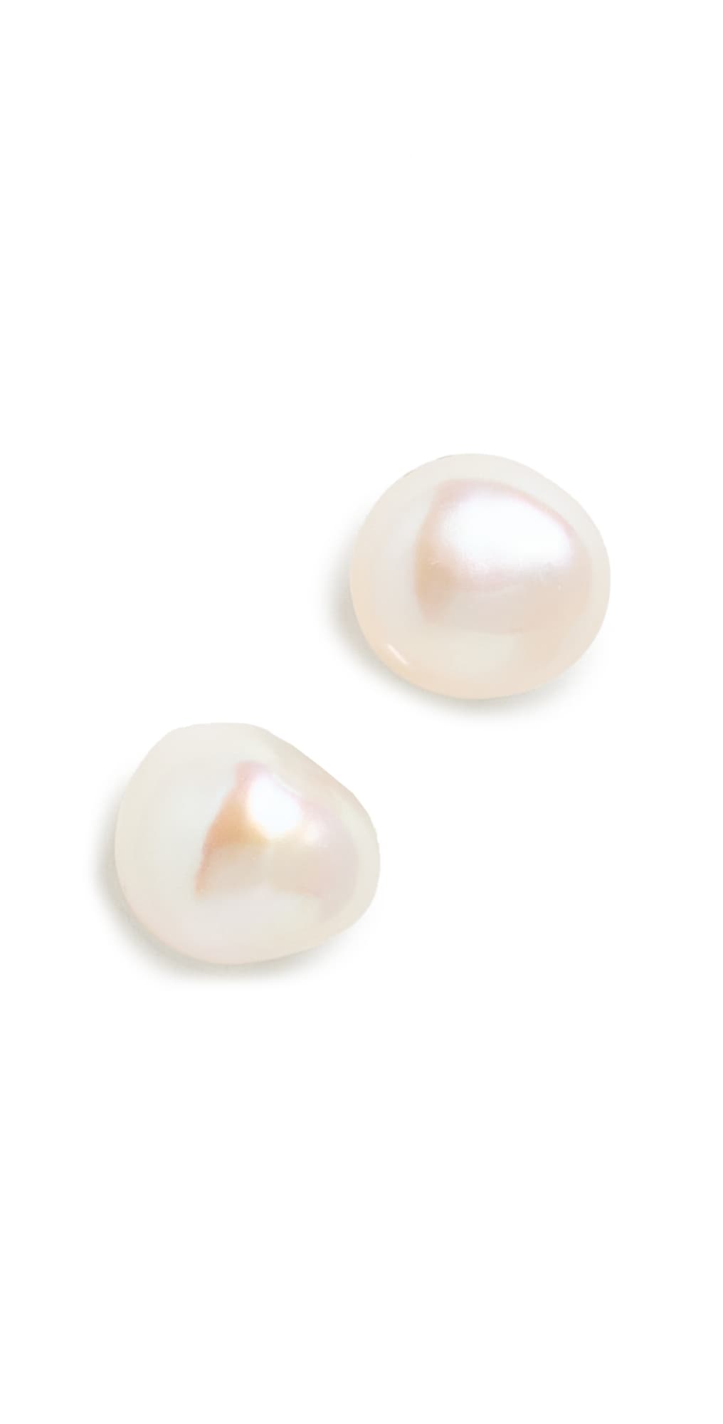 SHASHI Pearl Studs White Pearl