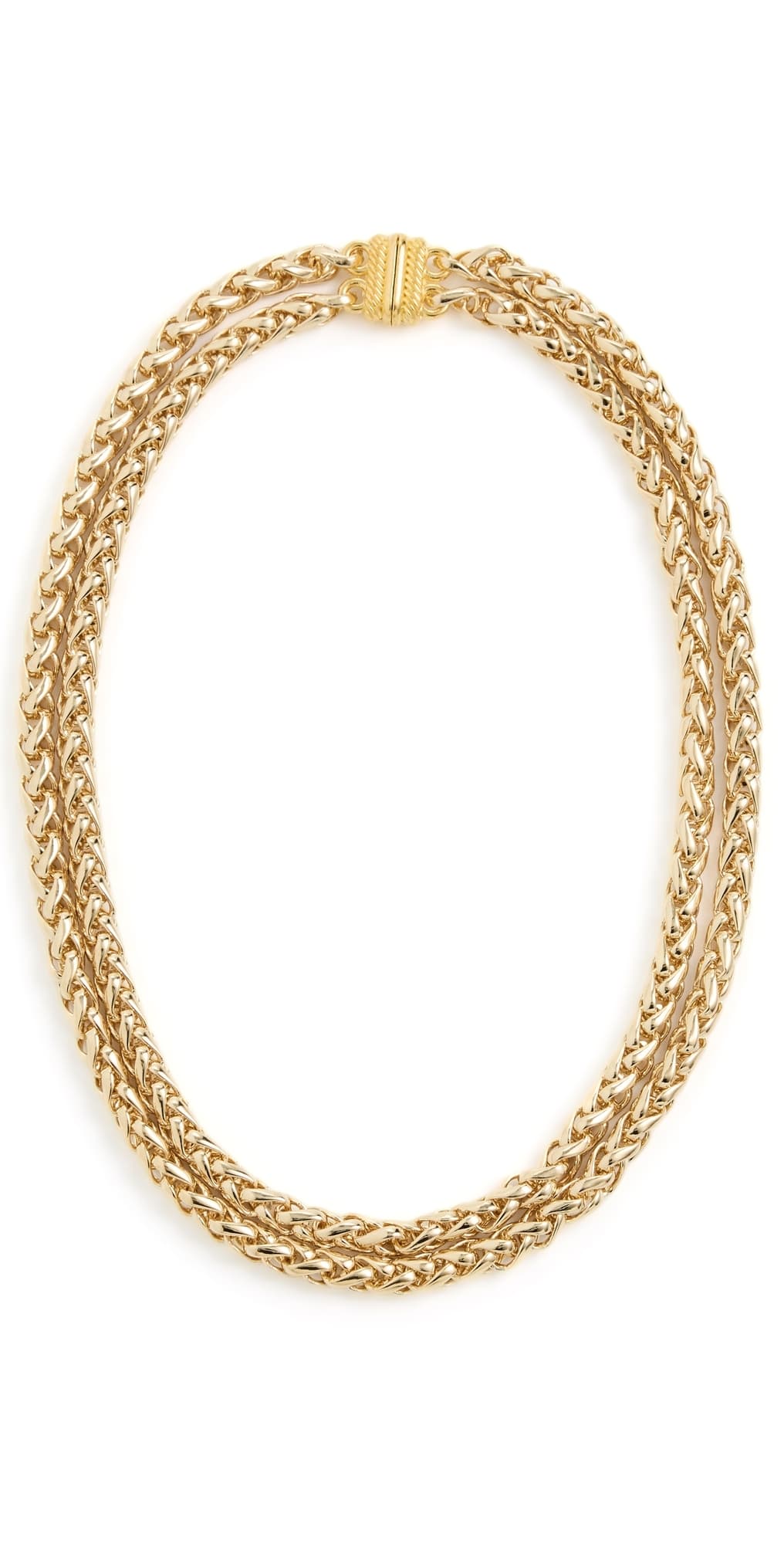 SHASHI Double Olympia Necklace Gold